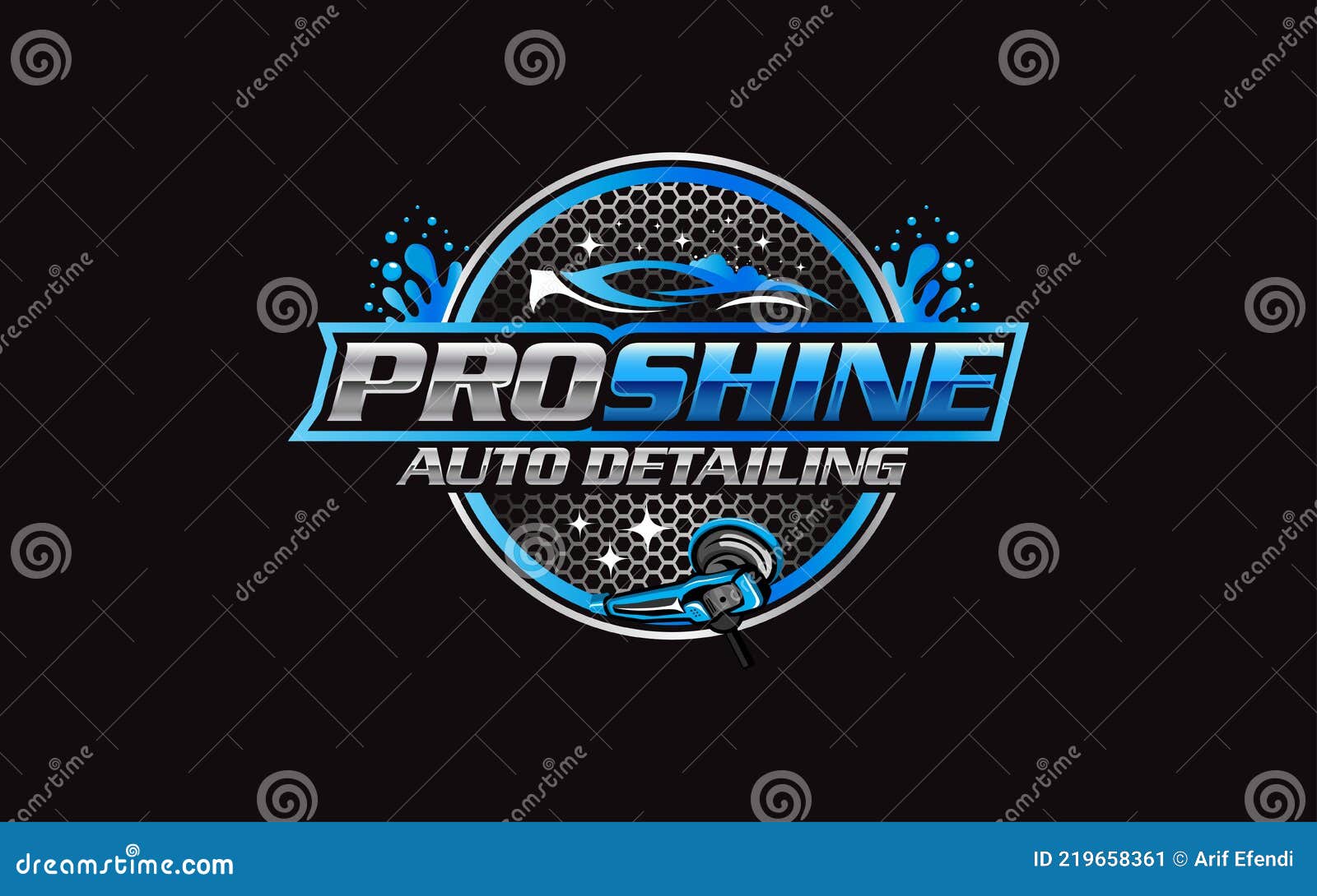 Auto Detailing Logo Vector. Car Wash Emblem Logo Design. Best For Auto ...