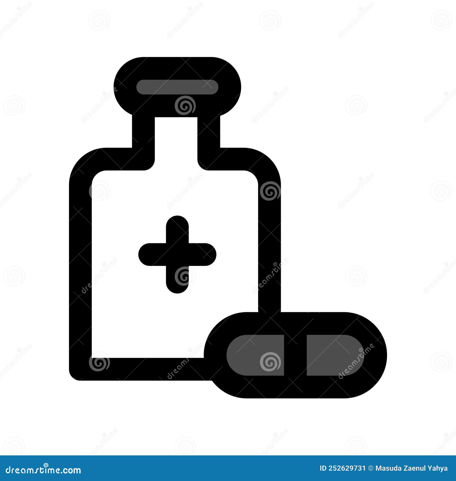 Illustration Vector Graphic of Capsule Jar Icon Stock Vector