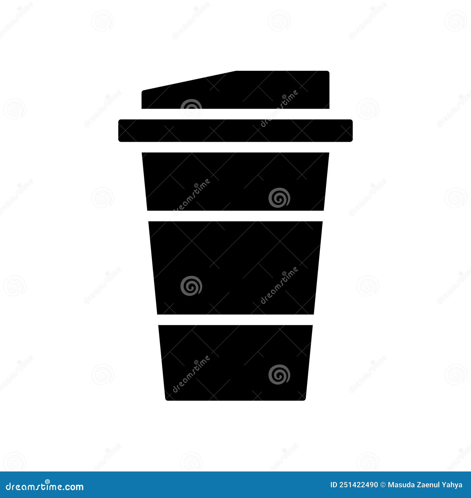 Illustration Vector Graphic of Coffee Paper Cup Icon Stock Vector