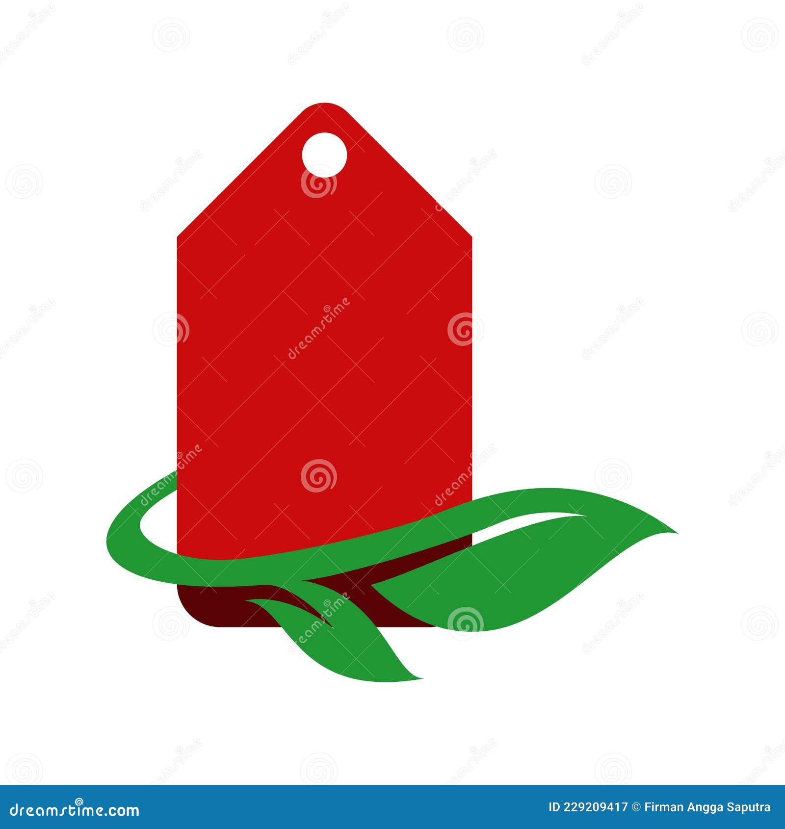  graphic of eco price tag logo