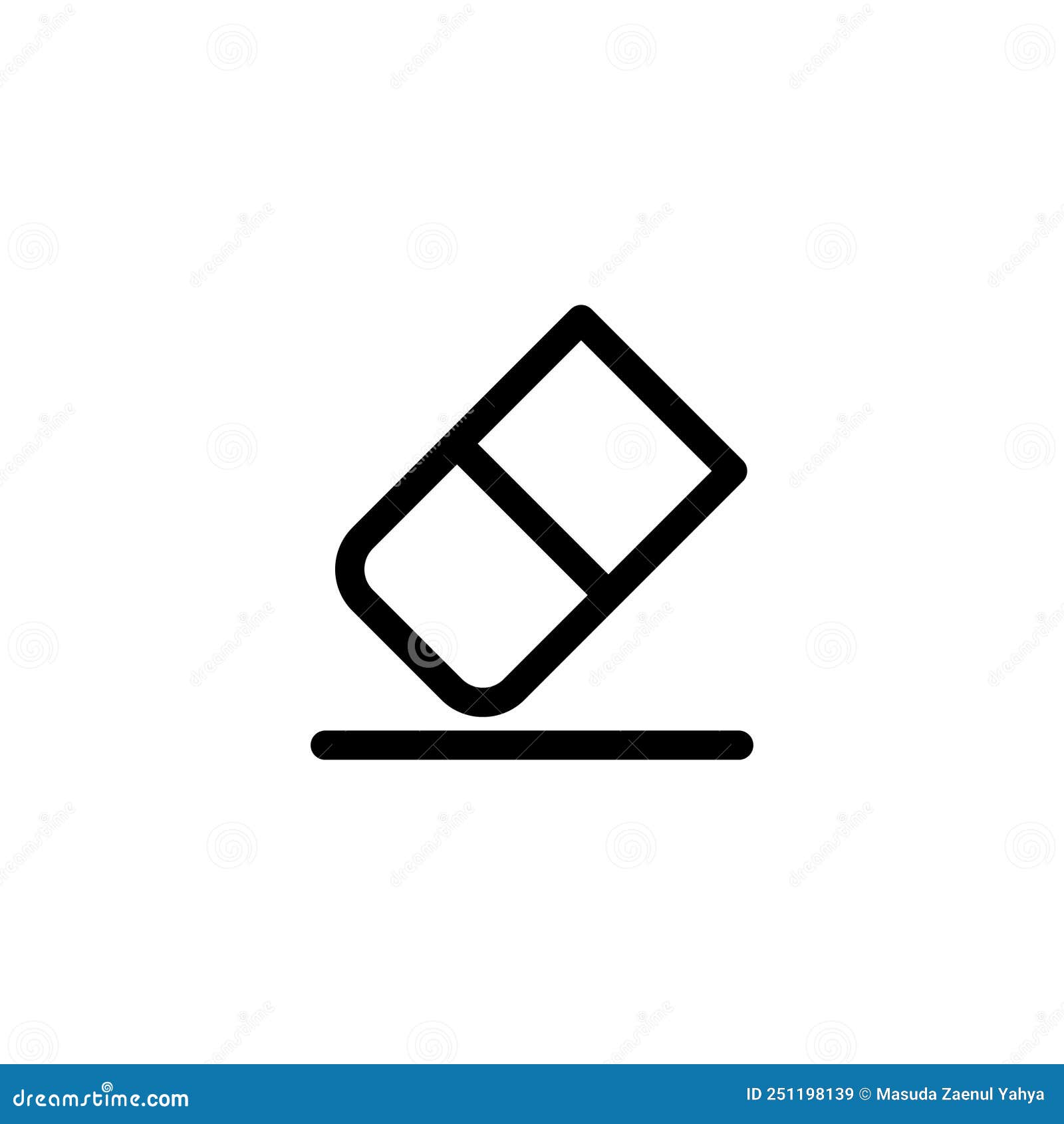 Illustration Vector Graphic of Eraser Icon Design Stock Vector Illustration of stationery