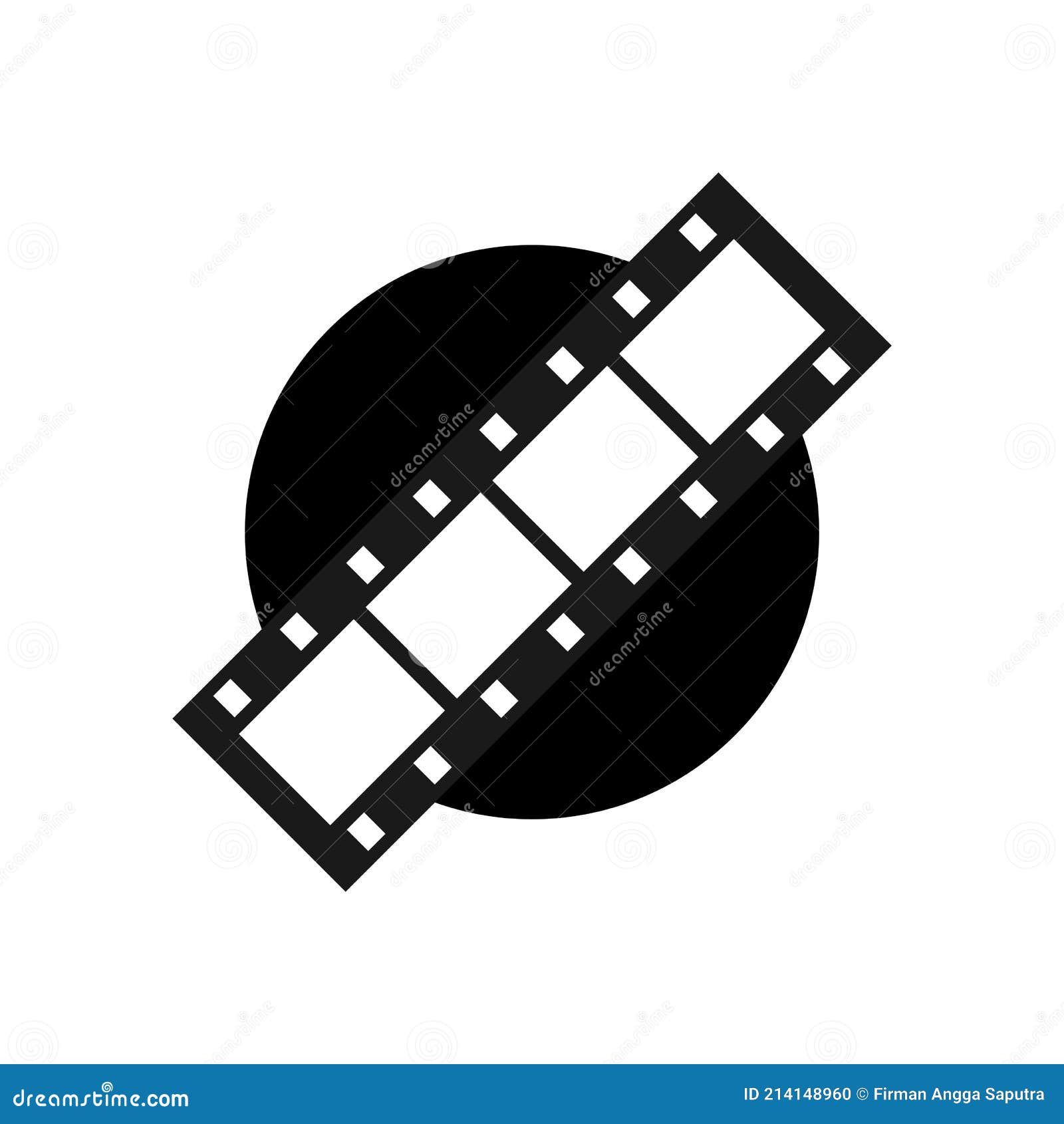 Illustration Vector Graphic of Film Reel Stock Vector - Illustration of  retro, frame: 214148960