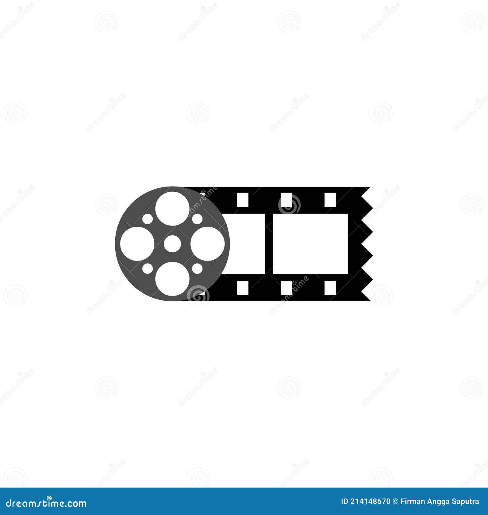 Illustration Vector Graphic of Film Roll Logo Stock Vector ...