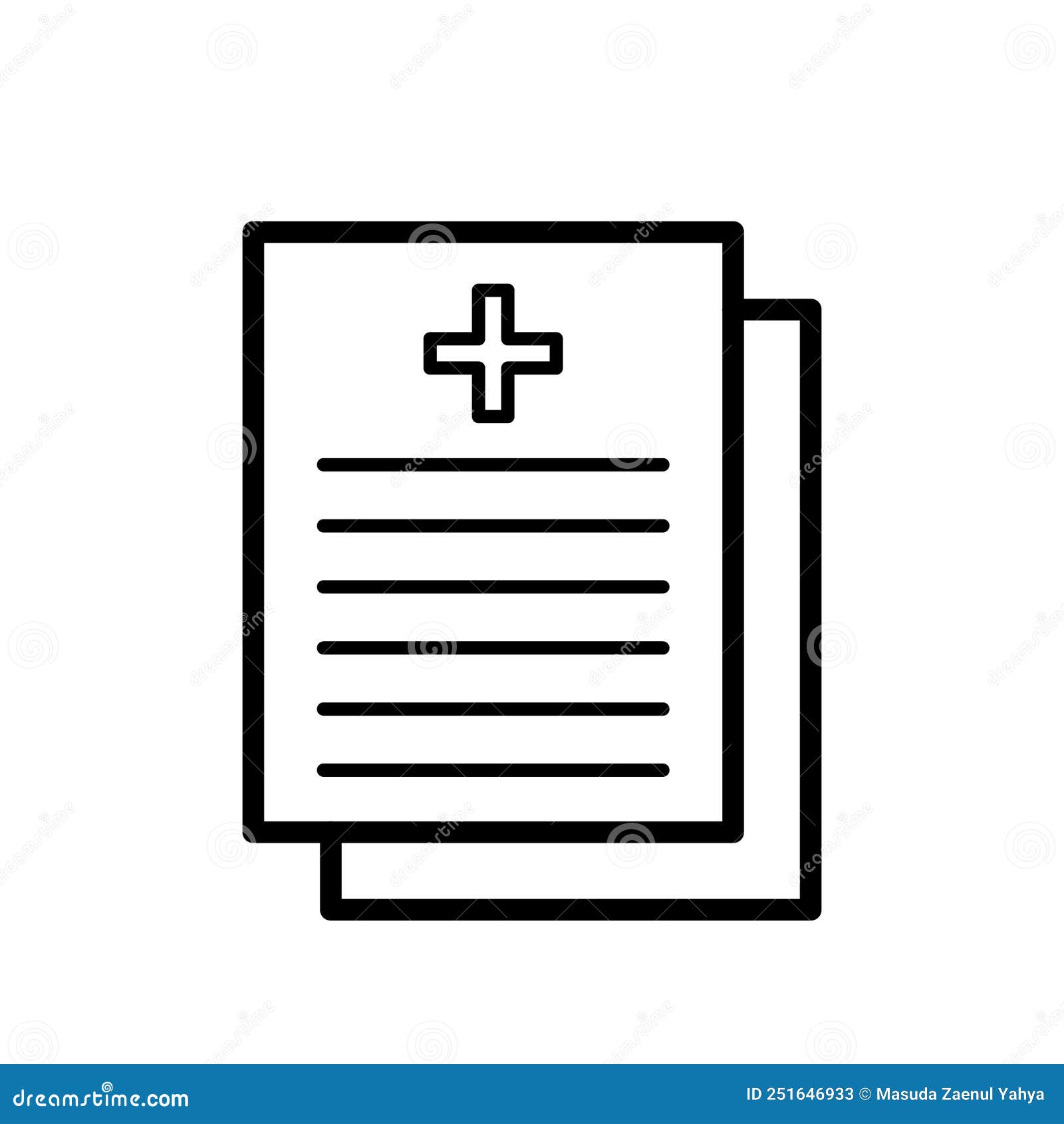 Illustration Vector Graphic of Medical Report Icon Stock Vector