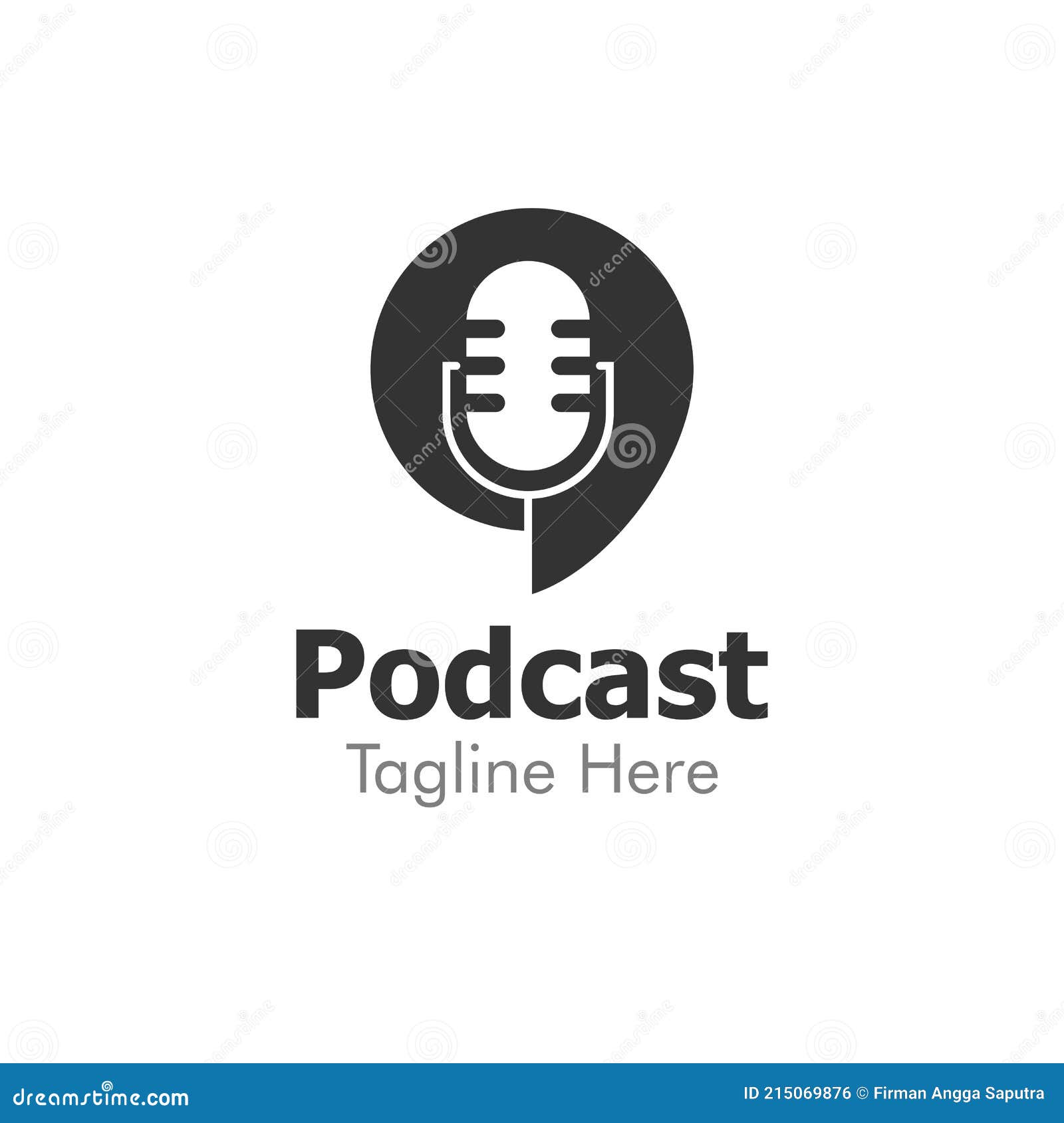 Illustration Vector Graphic of Podcast Logo Stock Vector - Illustration ...