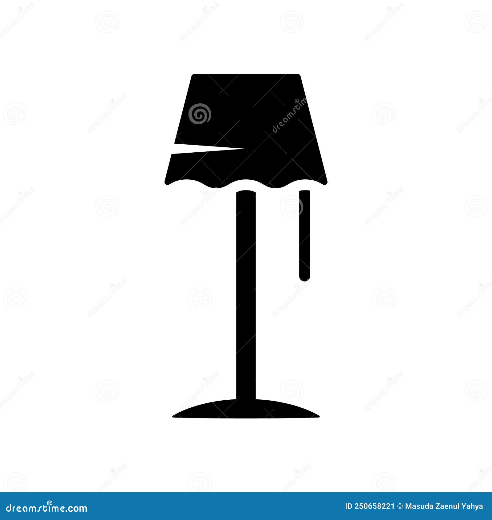 Illustration Vector Graphic of Stand Lamp Icon Design Stock Vector
