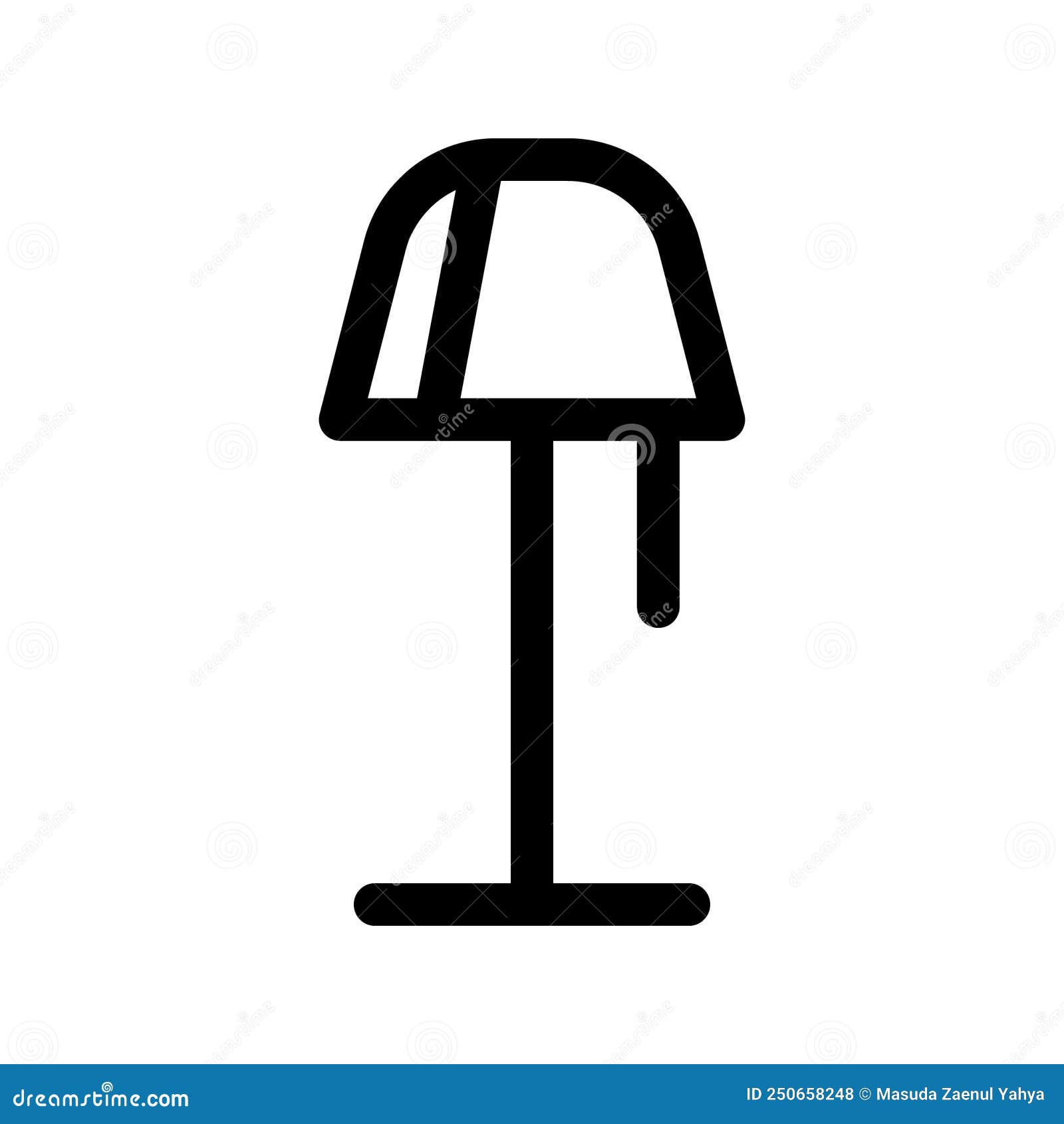 Illustration Vector Graphic of Stand Lamp Icon Design Stock Vector