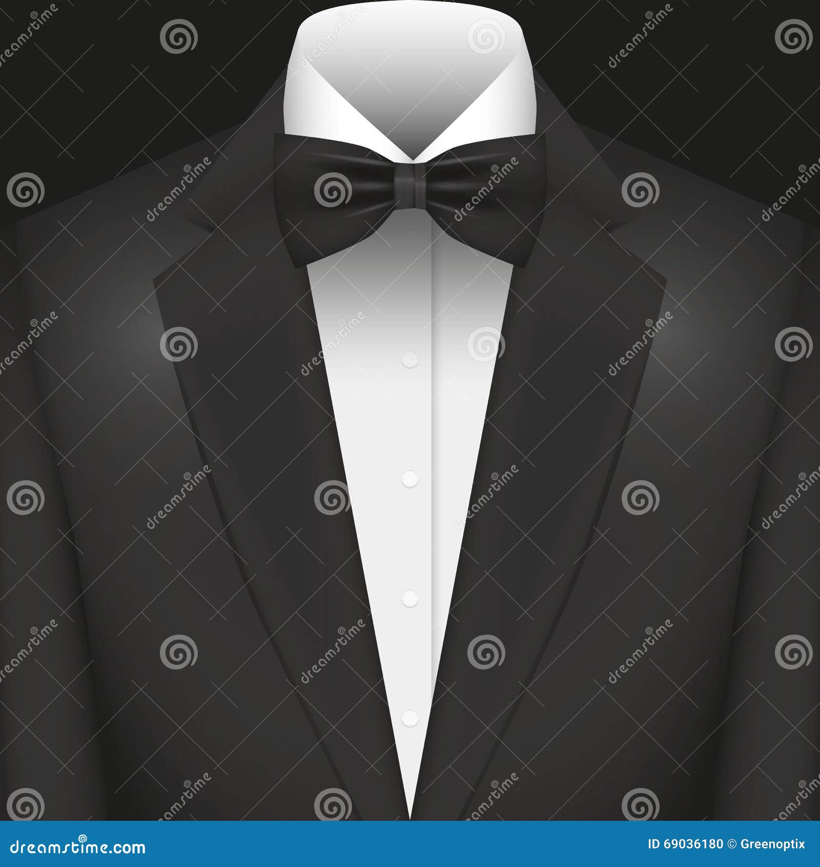 Illustration Vector Graphic Suit with Bow Tie Stock Illustration ...