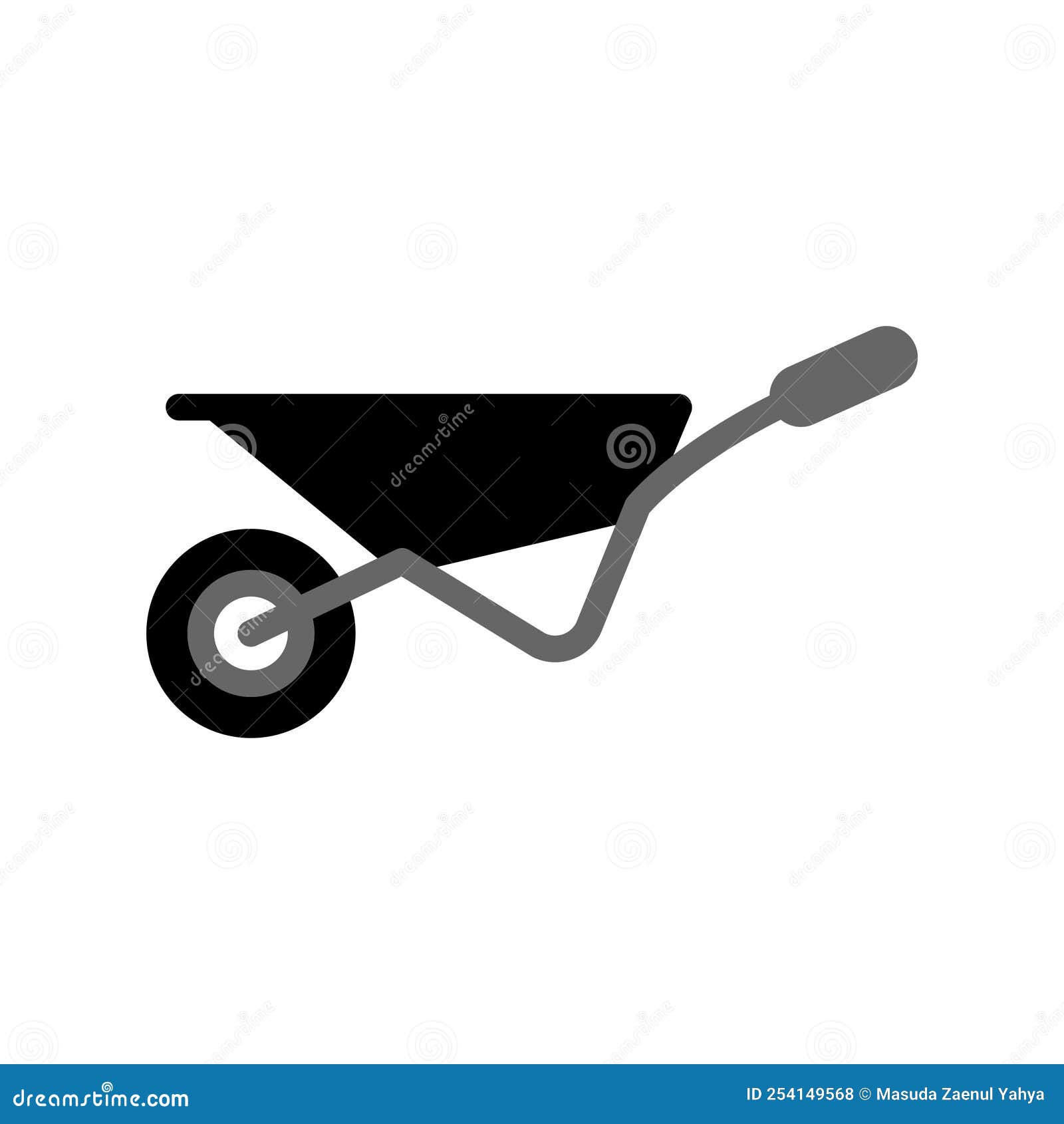 Illustration Vector Graphic of Wheelbarrow Icon Stock Vector