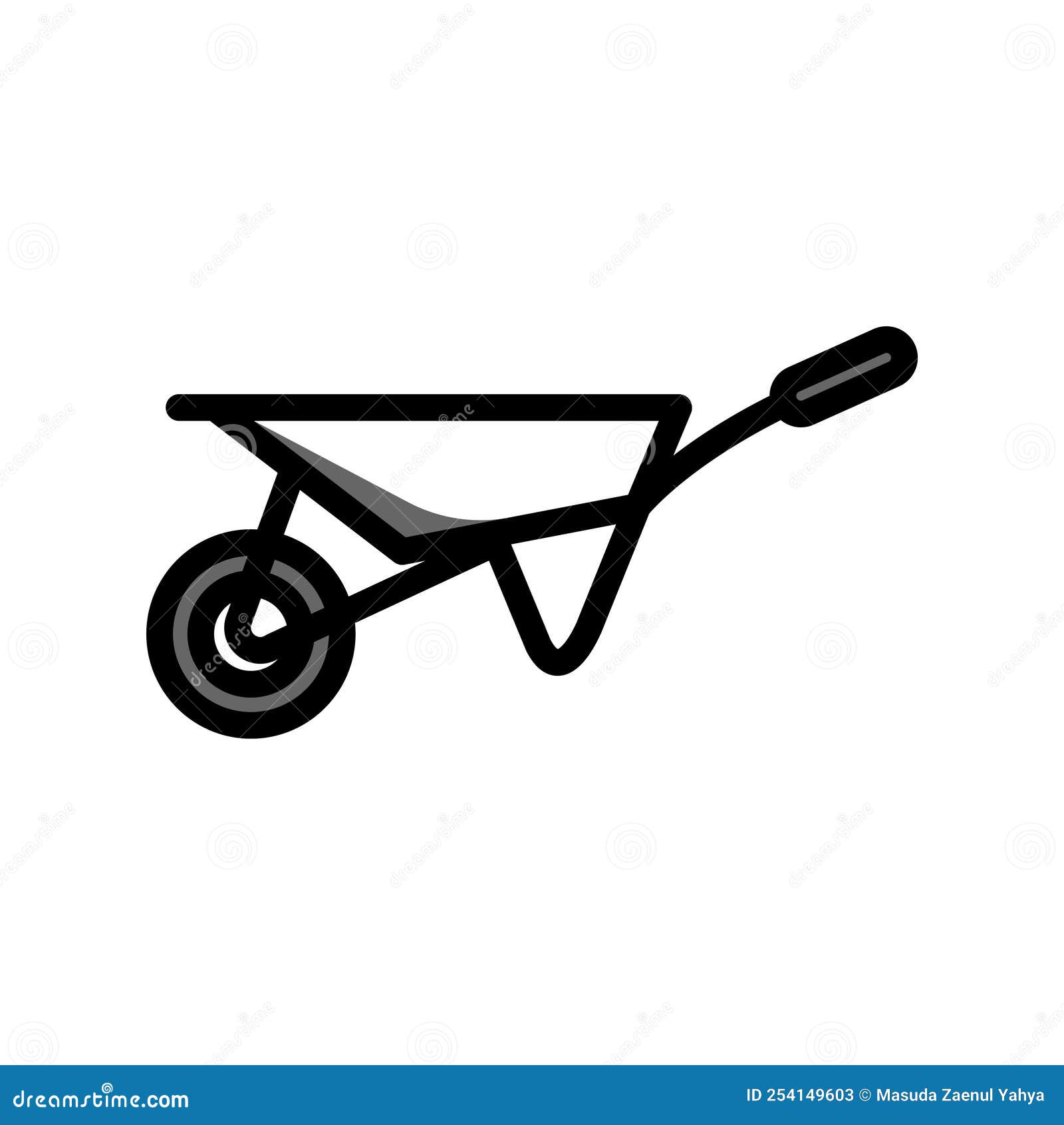 Illustration Vector Graphic of Wheelbarrow Icon Stock Vector ...