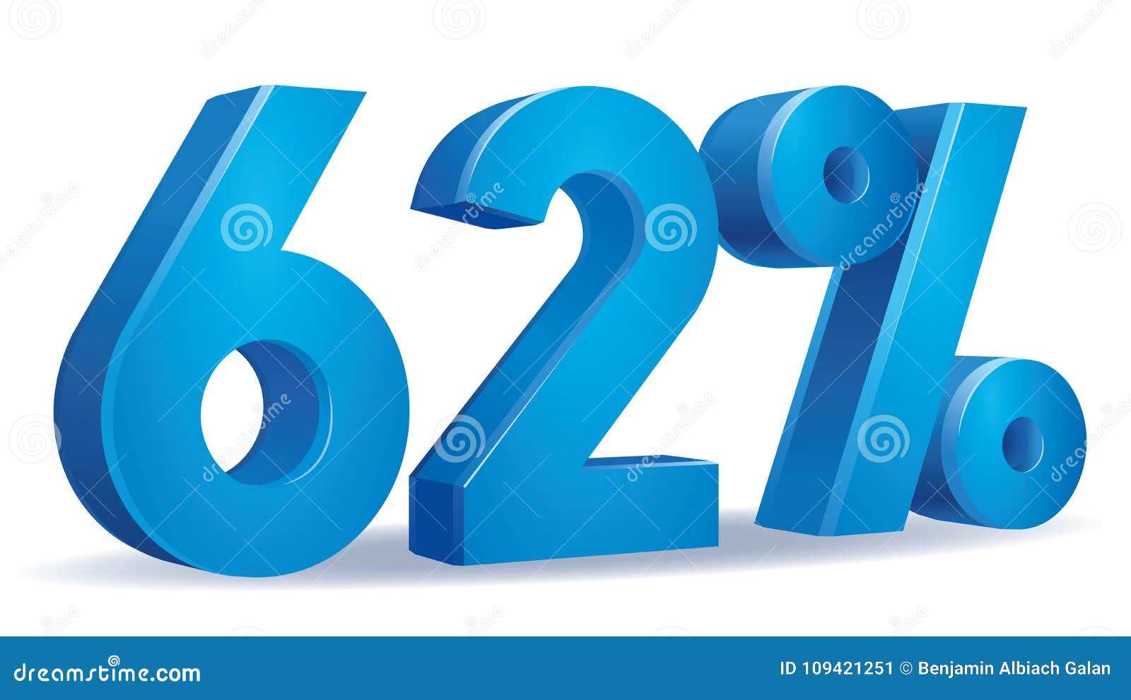Percentage vector, 62 stock vector. Illustration of sign 109421251