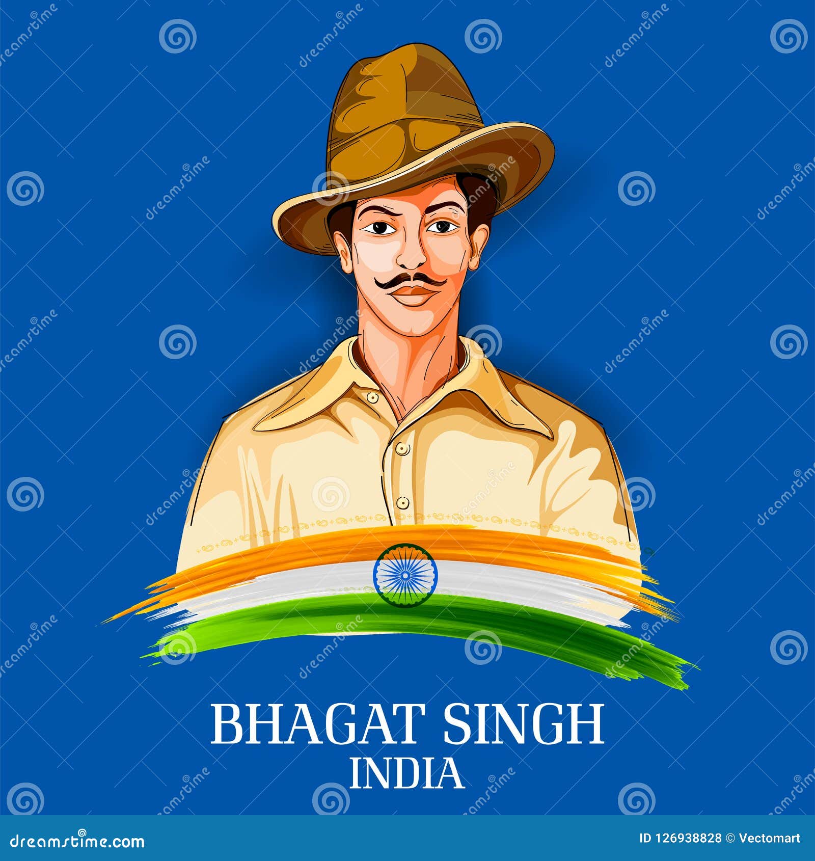 Vintage India Background with Nation Hero and Freedom Fighter Bhagat Singh  Pride of India Stock Vector - Illustration of hero, patriot: 126938828