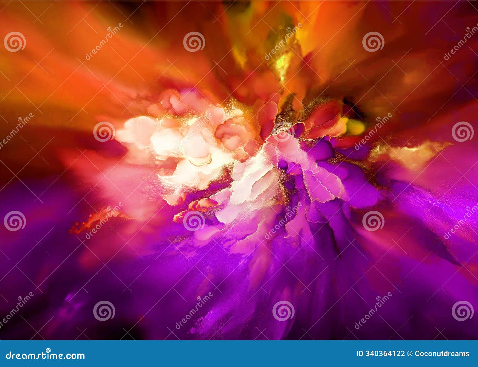  of vivid red and purple color explosion