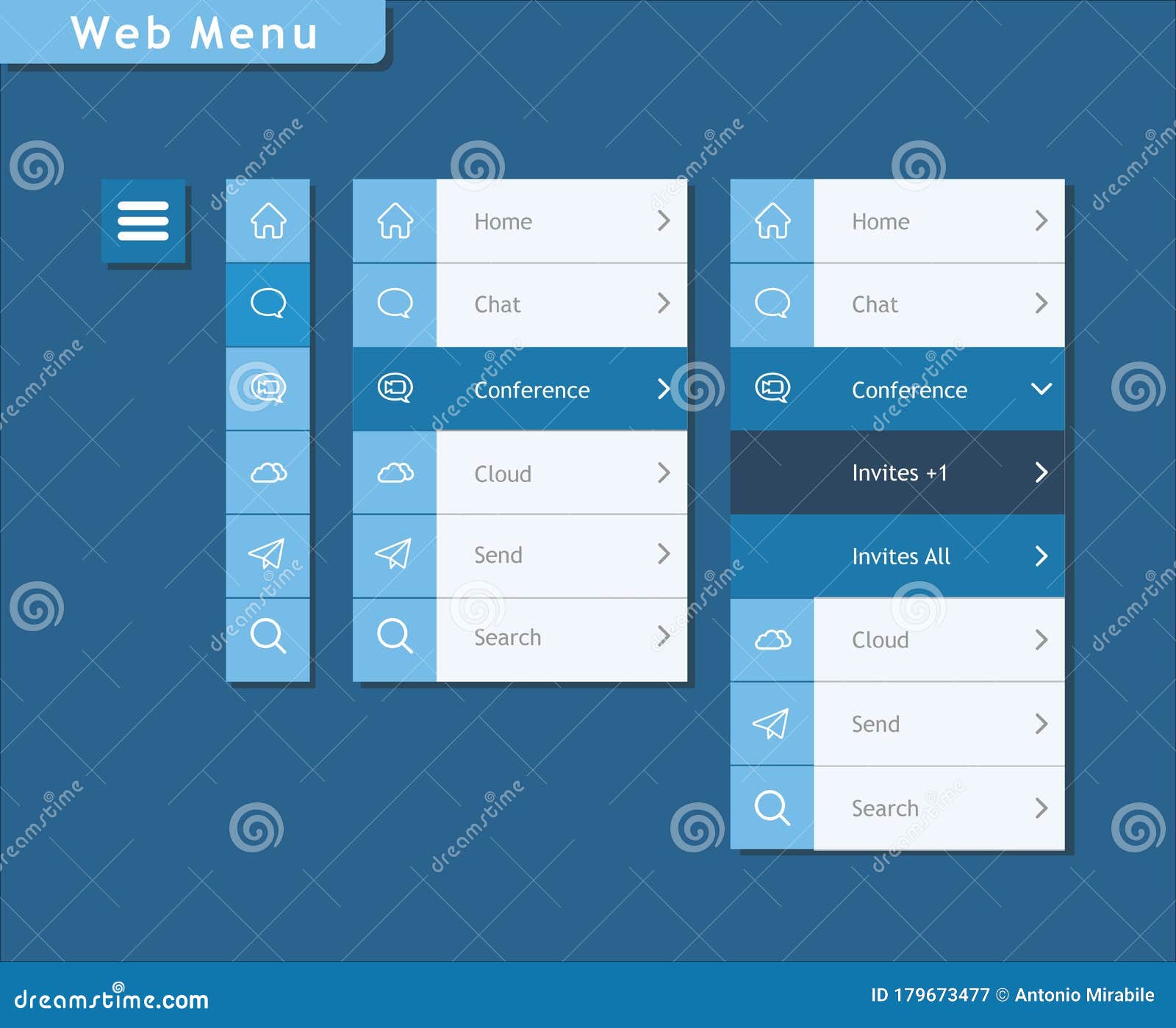  of a web button menu