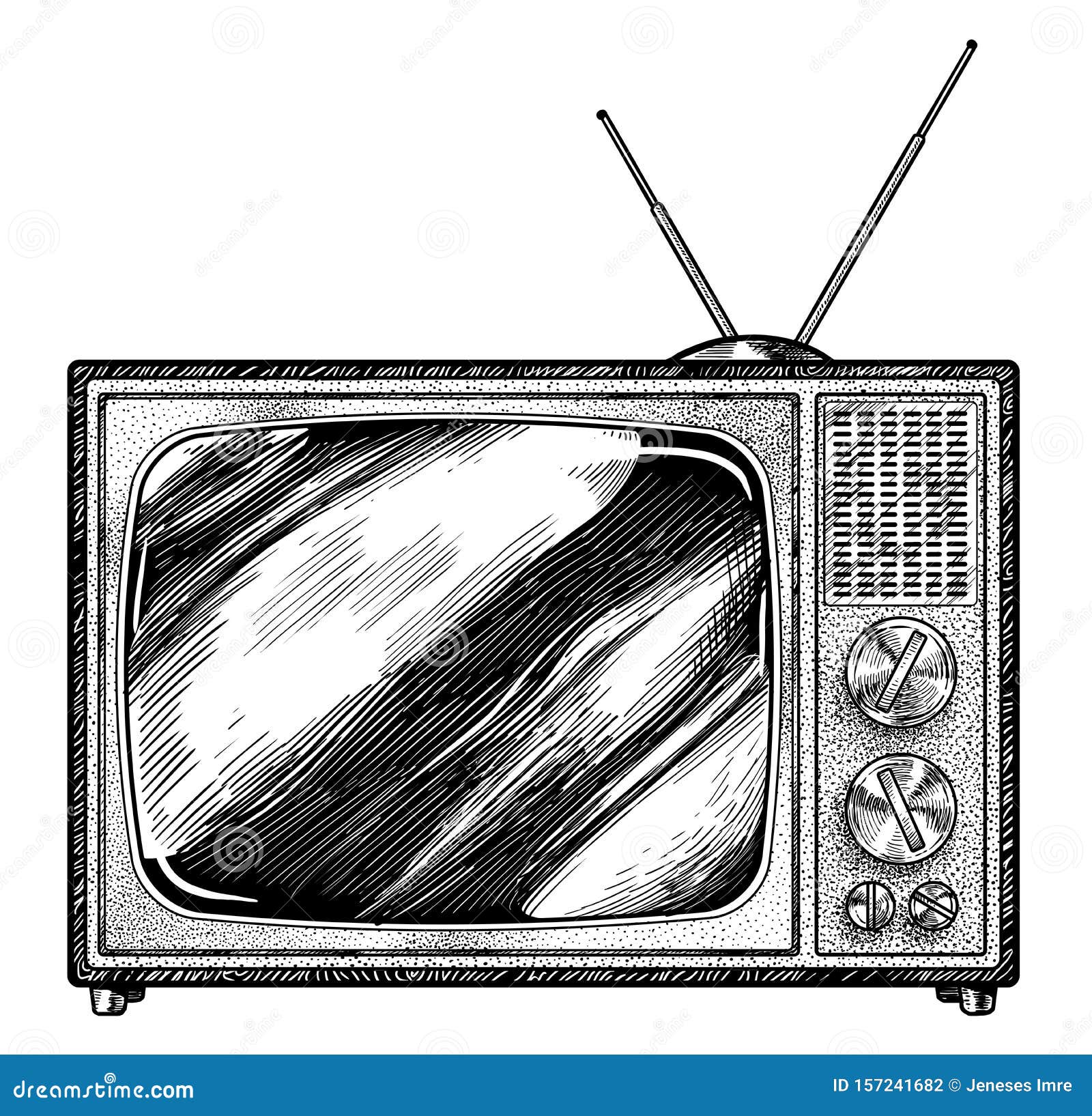 Retro tv sketch hi-res stock photography and images - Alamy