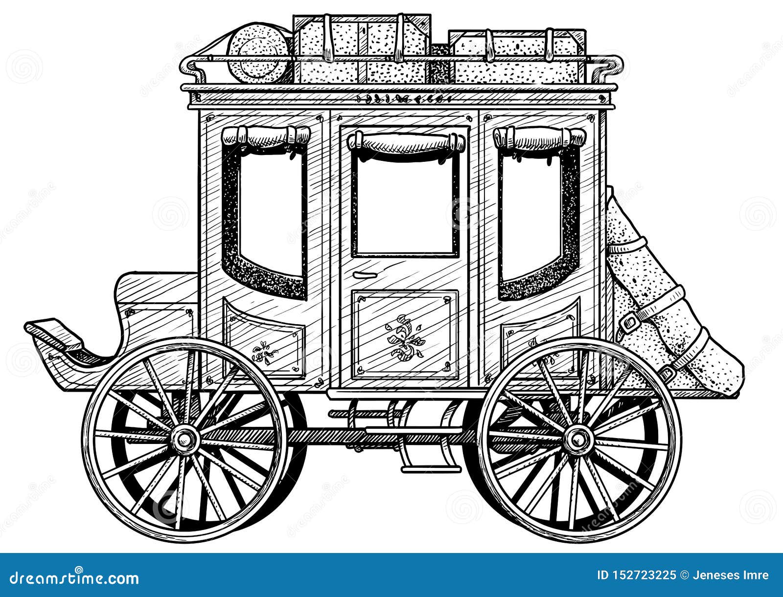 Stagecoach Coloring Pages