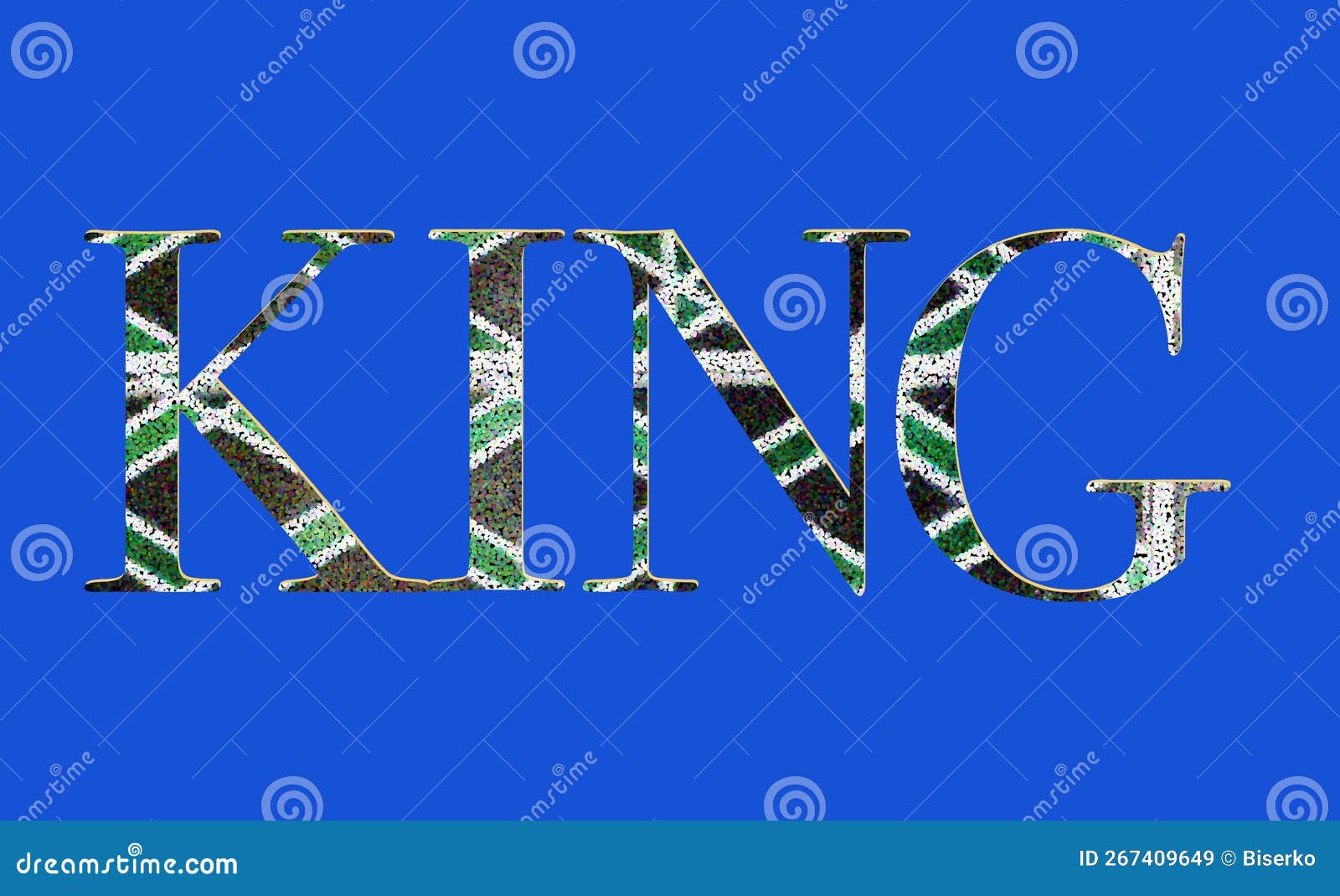 Illustration of the Word KING Stock Illustration Illustration of firm