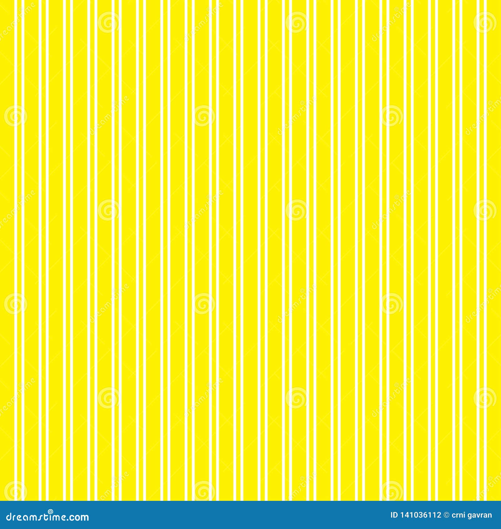 Illustration of Yellow and White Stripes, Used for Backgrounds.Vector