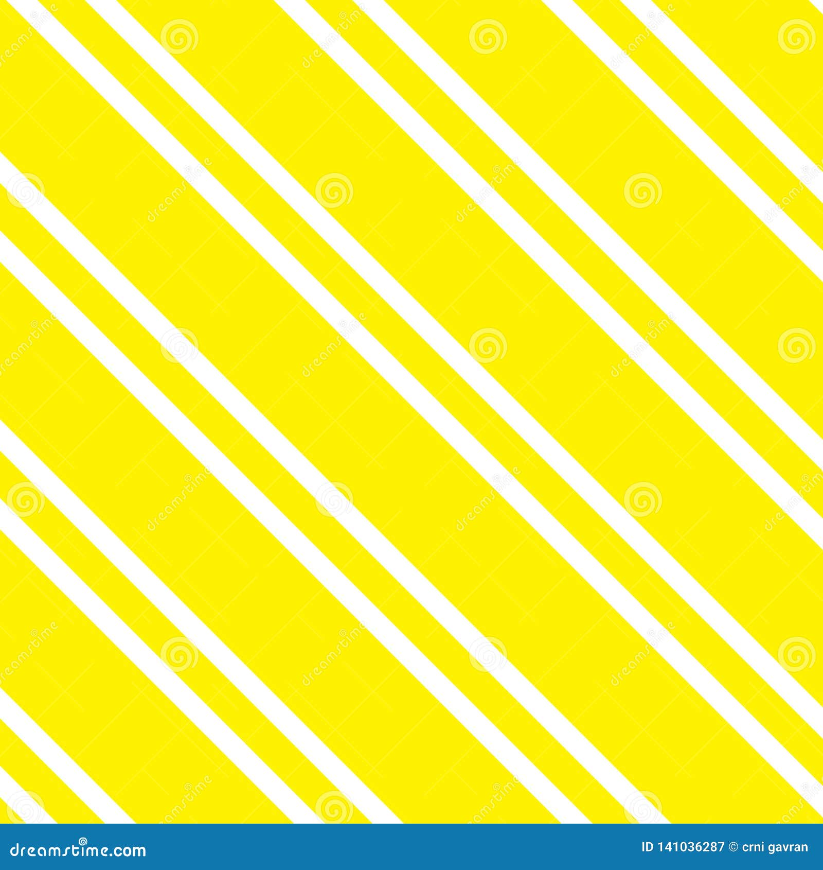 Illustration of Yellow and White Stripes, Used for Backgrounds.Vector ...