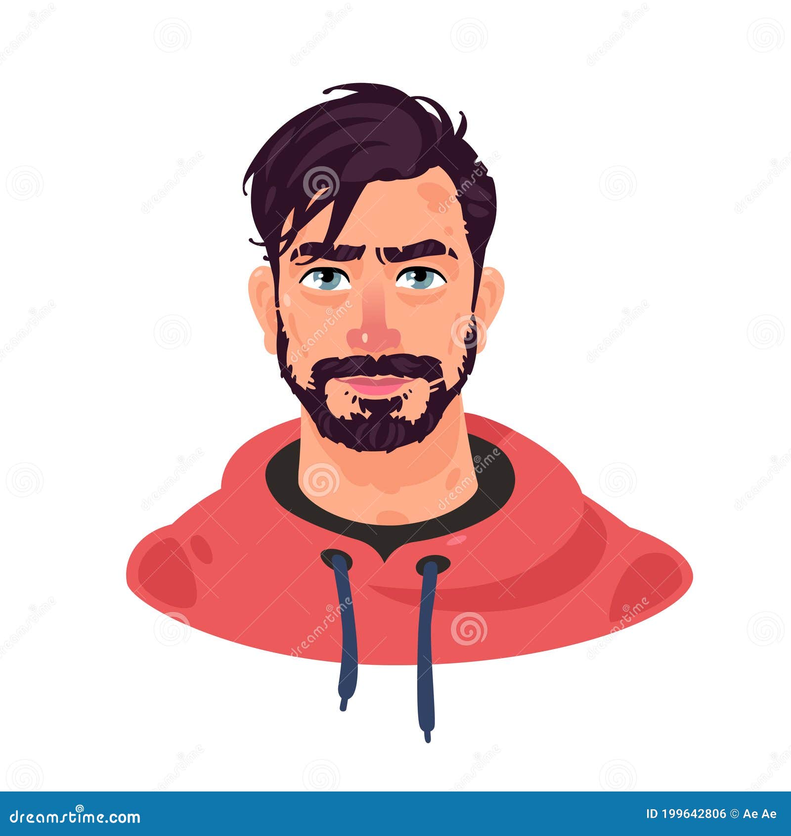 Illustration of a Young Stylish Man. Vector. Cartoon Handsome Bearded Man. Hero for Advertising and Design. a Bright Sporty Look Stock Vector - Illustration of hipster, happy: 199642806 Illustration of a Young Stylish Man. Vector. Cartoon Handsome Bearded Man. Hero for Advertising and Design. a Bright Sporty Look Stock Vector - Illustration of hipster, happy: 199642806