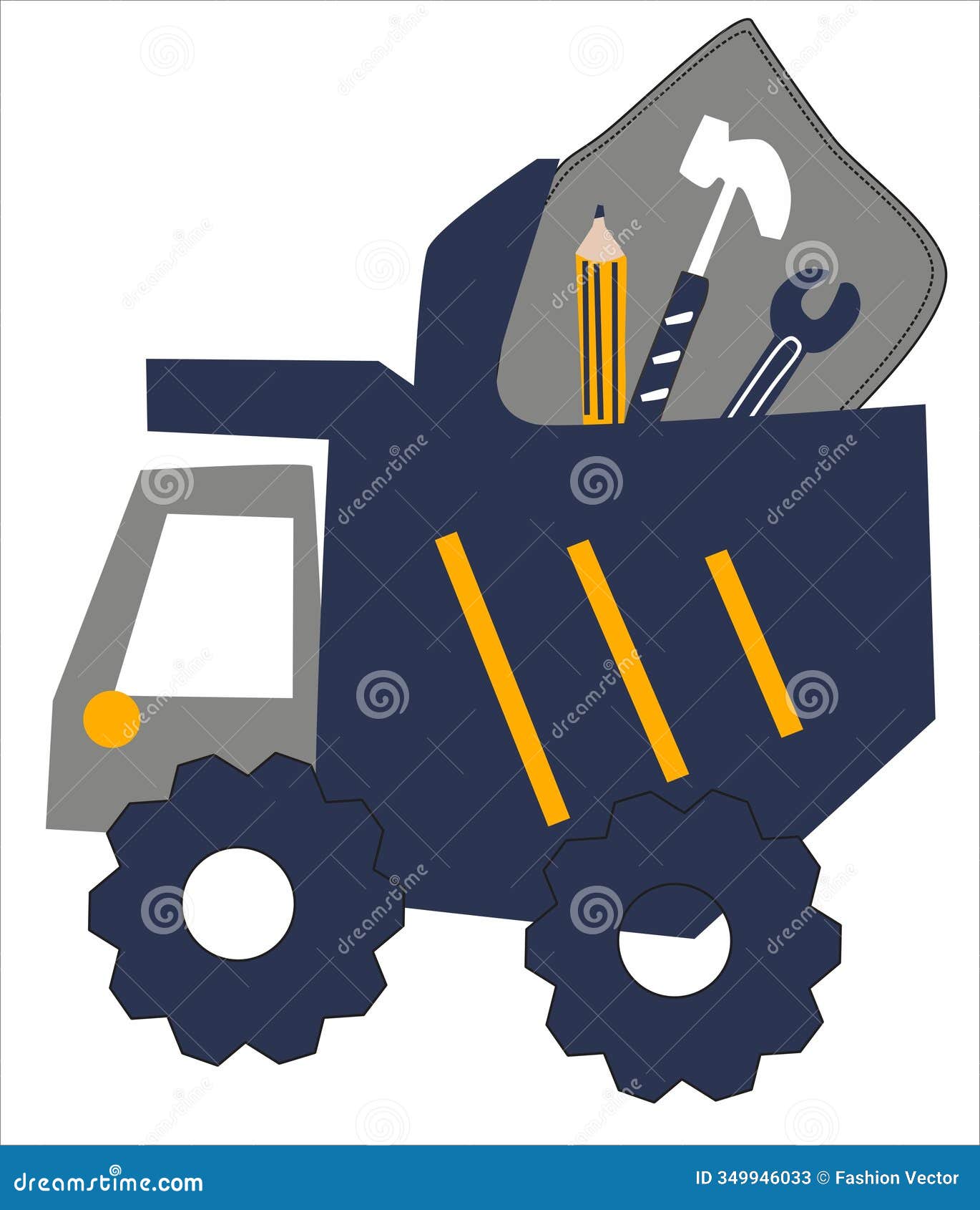 little truck print  art