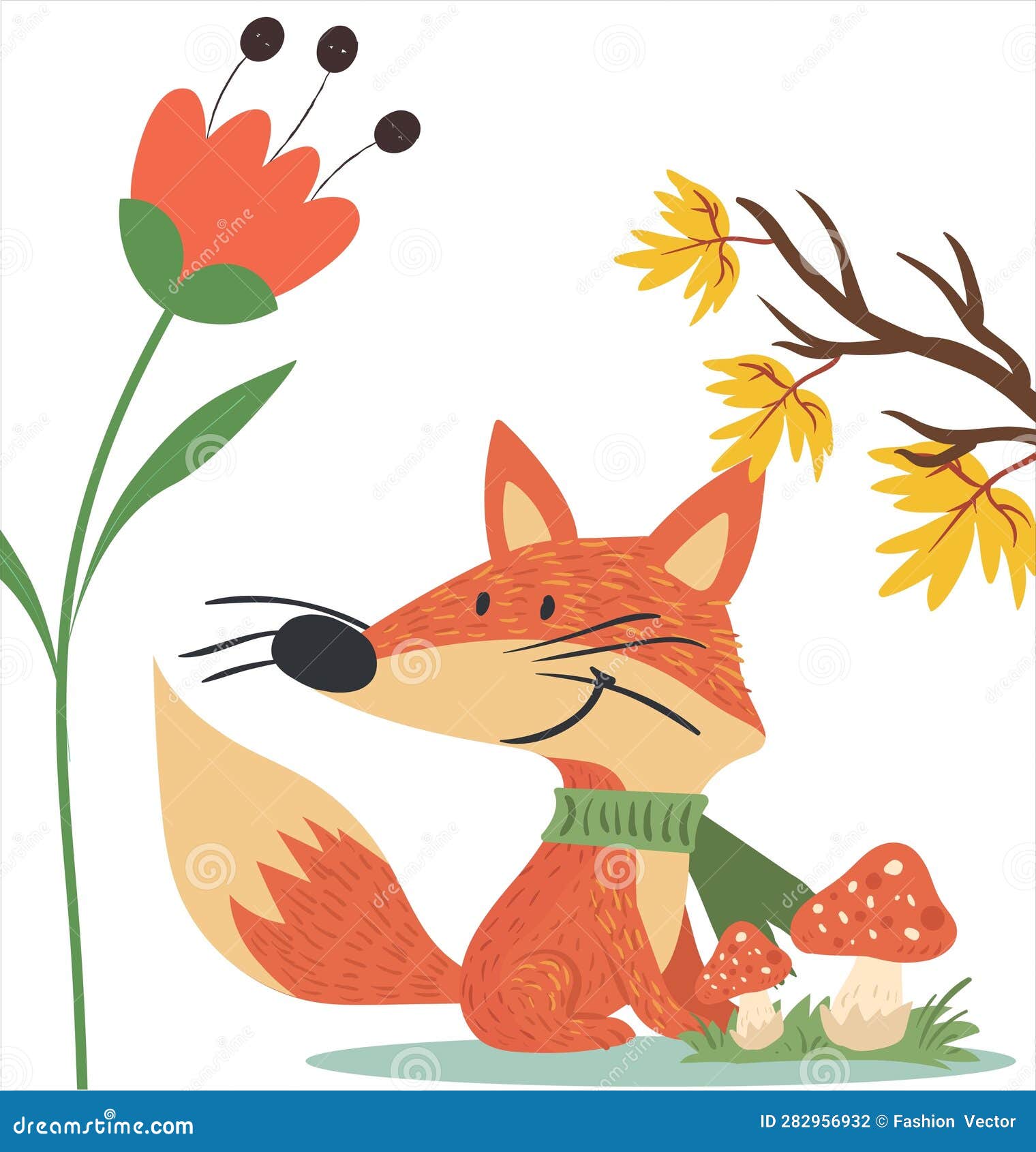 cute animlas with flower print  art