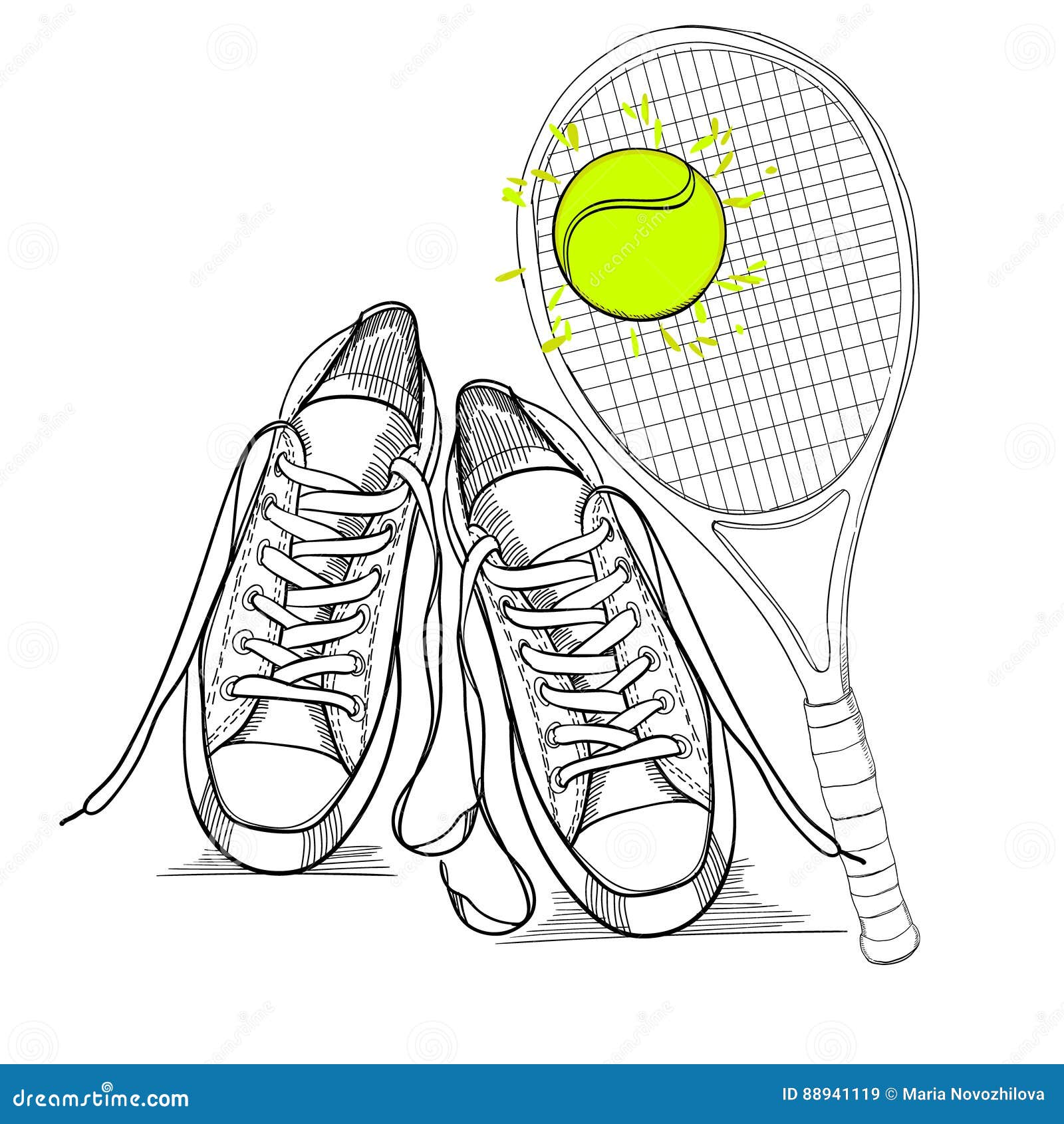scarpe da tennis disegno