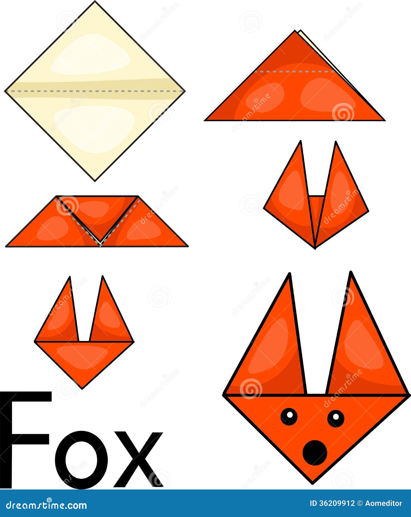 illustrator of fox origami