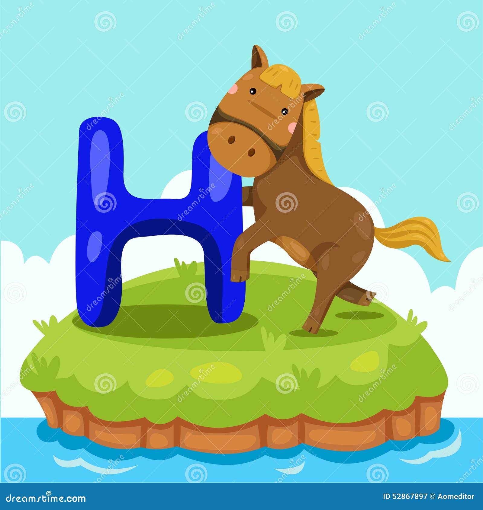 Illustrator Letter H Horse Stock Illustrations 7 Illustrator Letter H 
