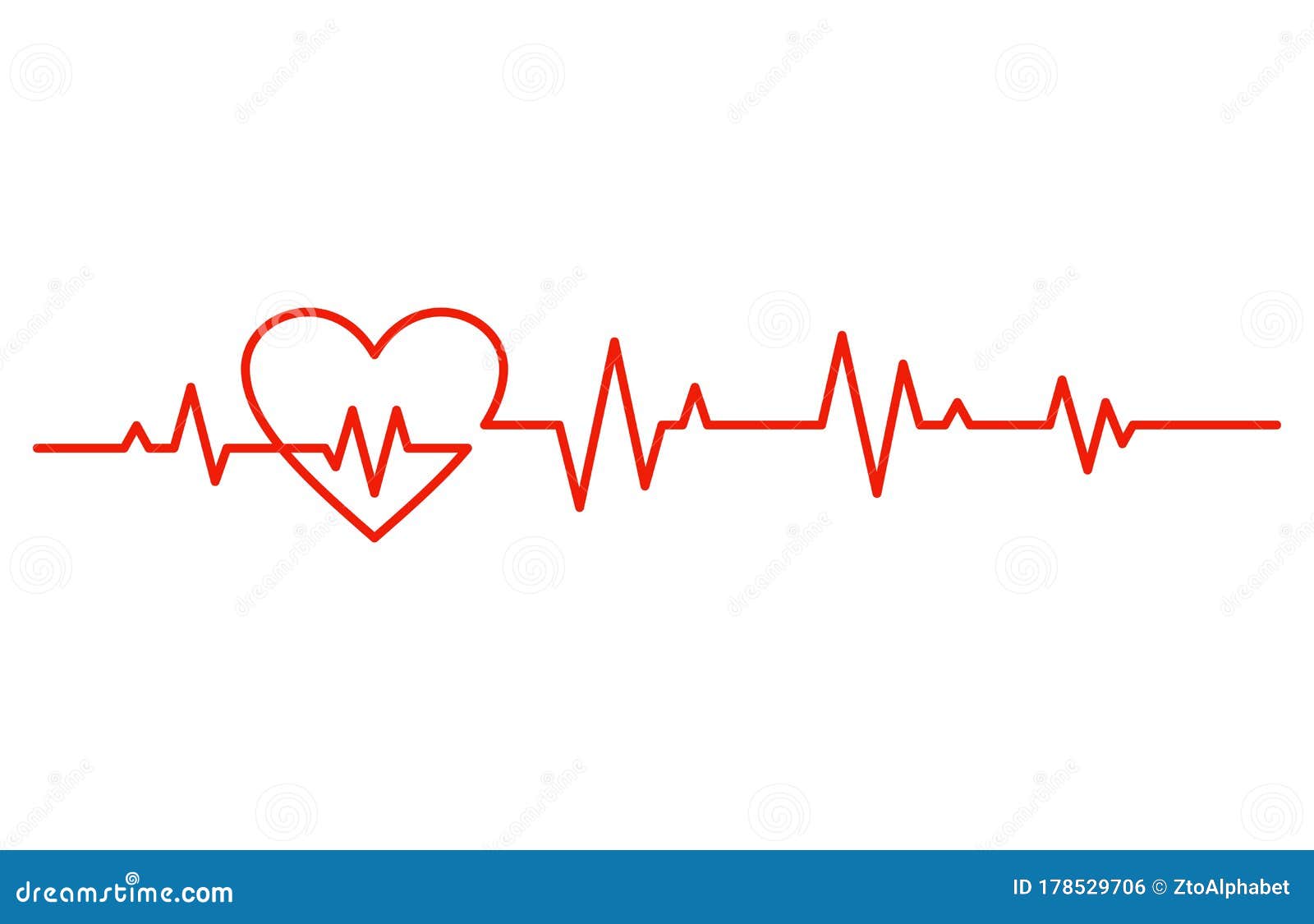 Heartbeat Pulse Cardiogram Line Clipart Vector Illustration ...
