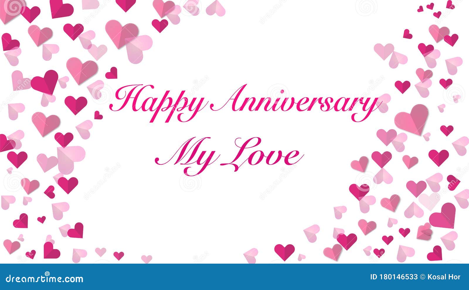 Illustrator of Vector Heart Shape Happy Anniversary, Red, Pink, Purple  Heart Shape on White Background, Love Concept Stock Vector - Illustration  of marry, invitation: 180146533