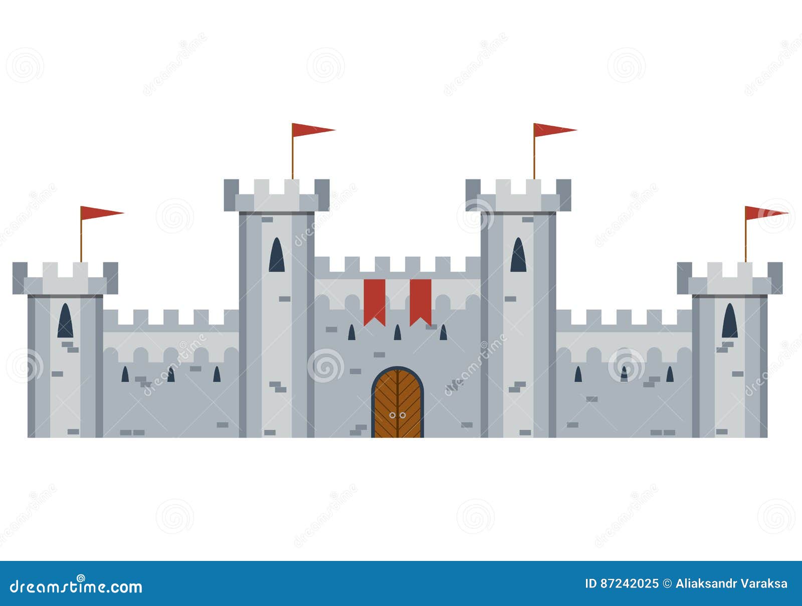 Illustrazione Del Castello Medievale Illustrazione Vettoriale Illustrazione Di Mansion Vettore 87242025