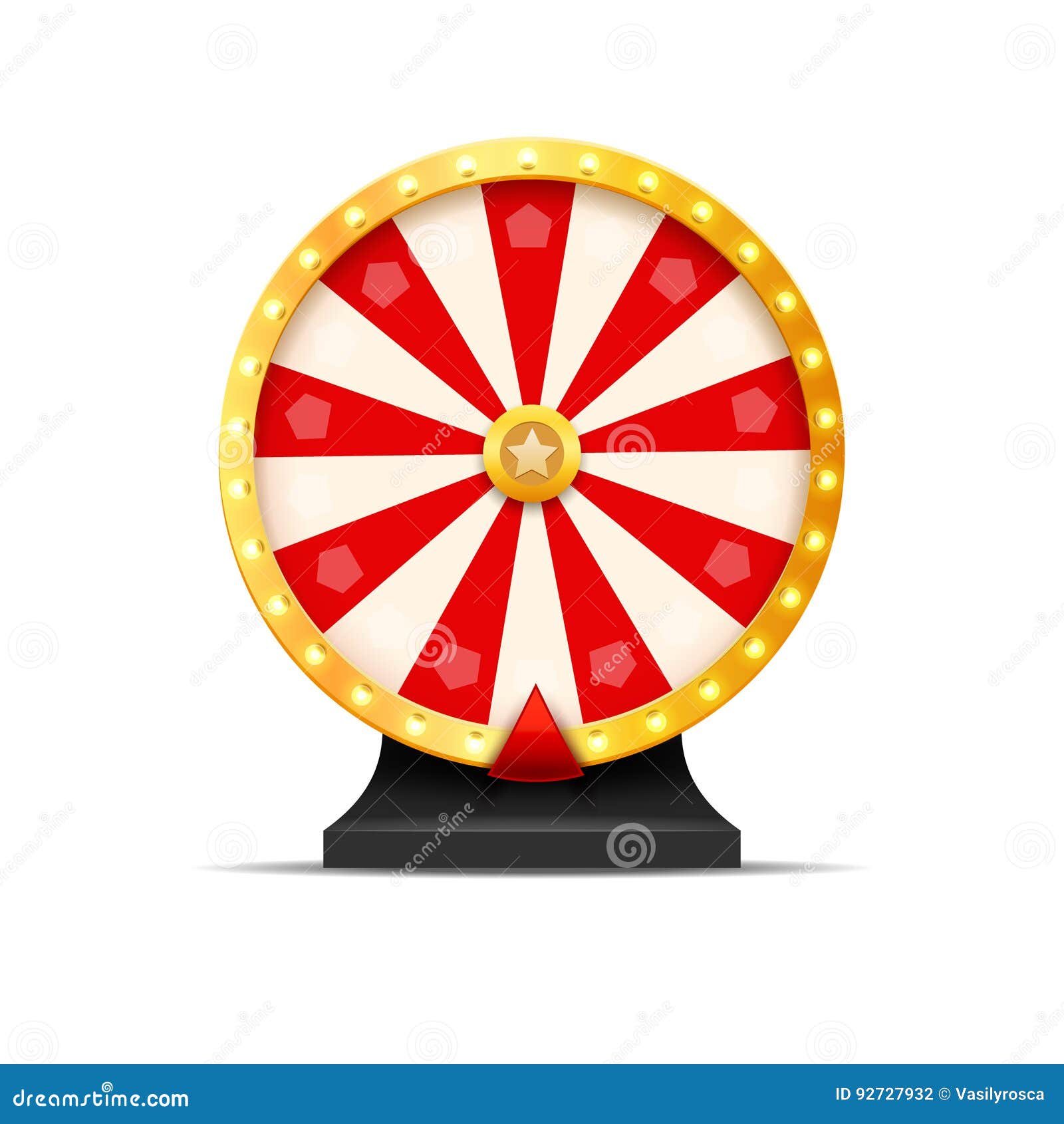 Illustrazione di fortuna di lotteria della ruota della fortuna Gioco di azzardo del casinò Roulette di fortuna di vittoria Svago di probabilità di gioco