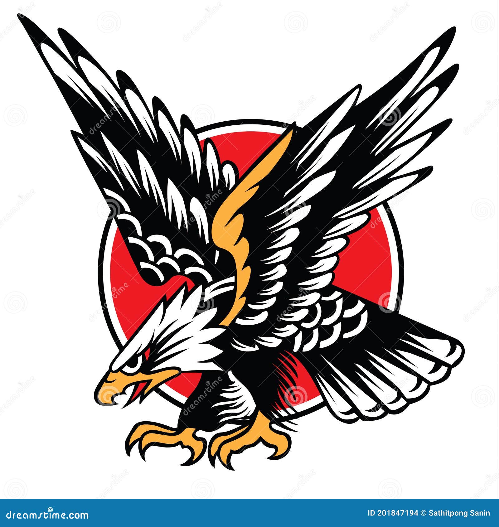 Illutration Animal De Dibujo Vectorial De Eeuu América Del Logotipo Del  águila Ilustración del Vector - Ilustración de pista, cara: 201847194