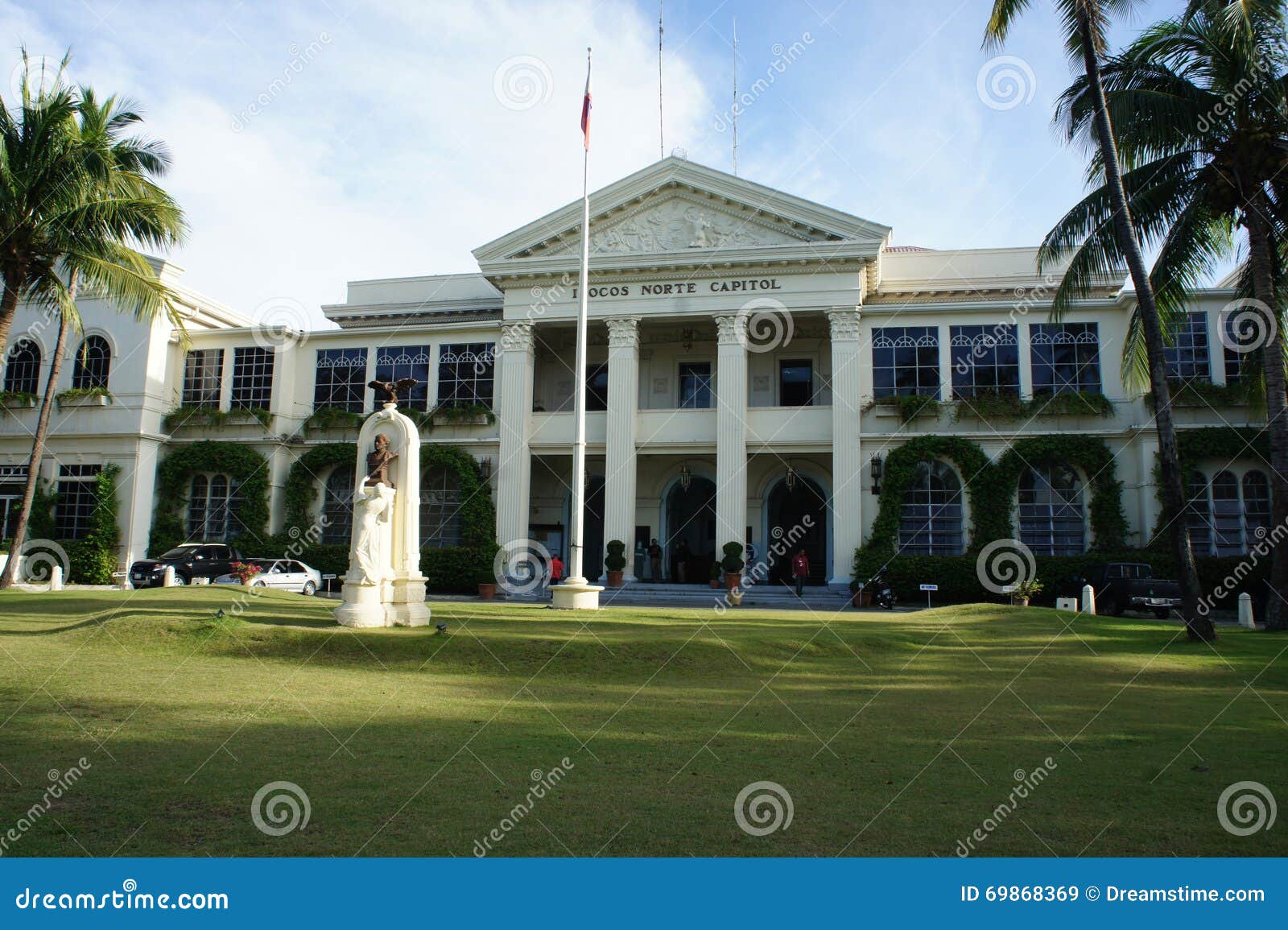 Ilocos Norte capitol editorial stock image. Image of power 69868369