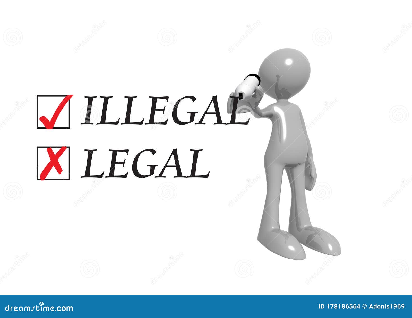 Illegal legal with man stock photo. Image of crime, barrier 178186564