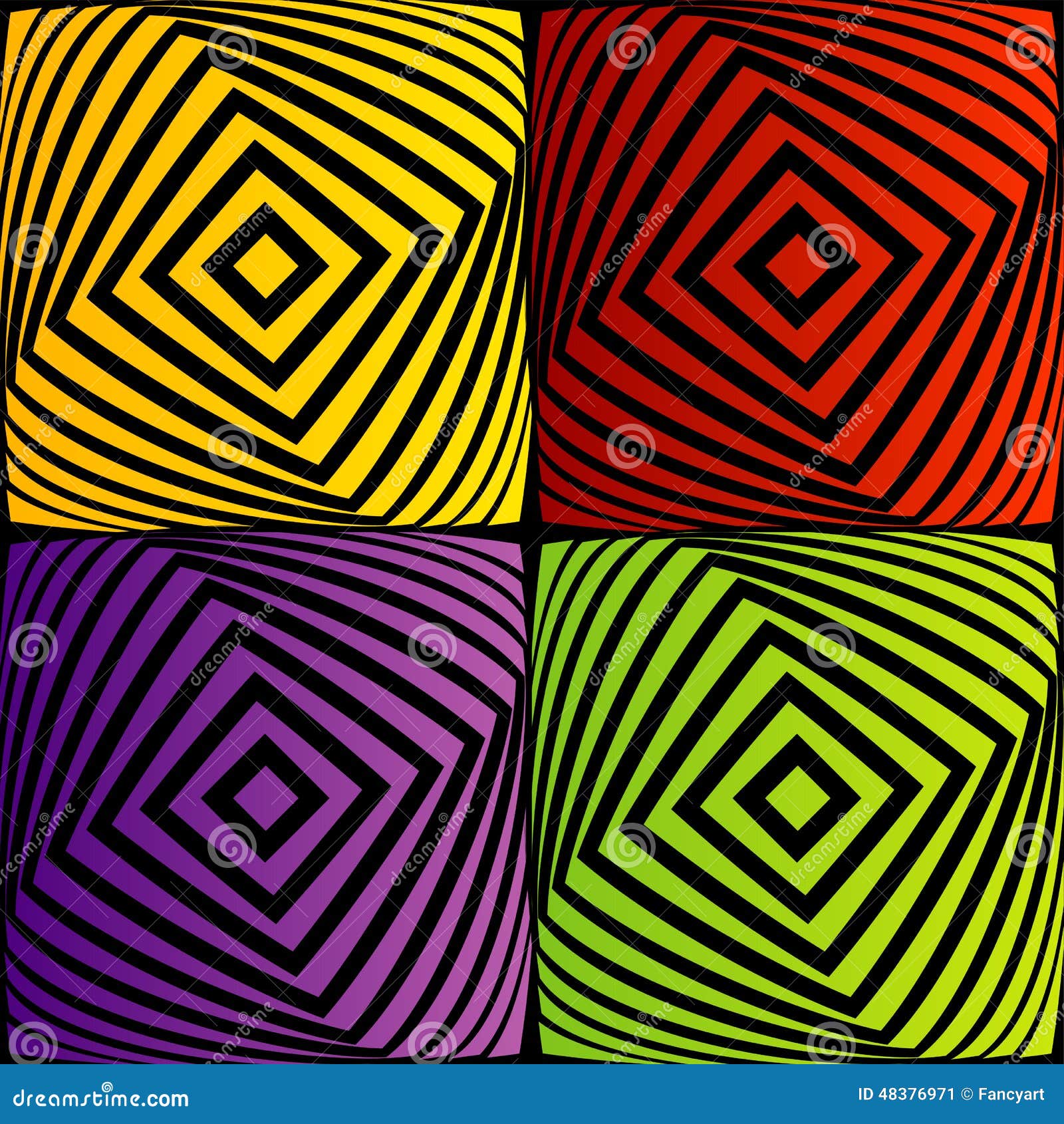 Ilusión óptica colorida ilustración del vector. Ilustración de extracto -  48376971, image size:1600x1690