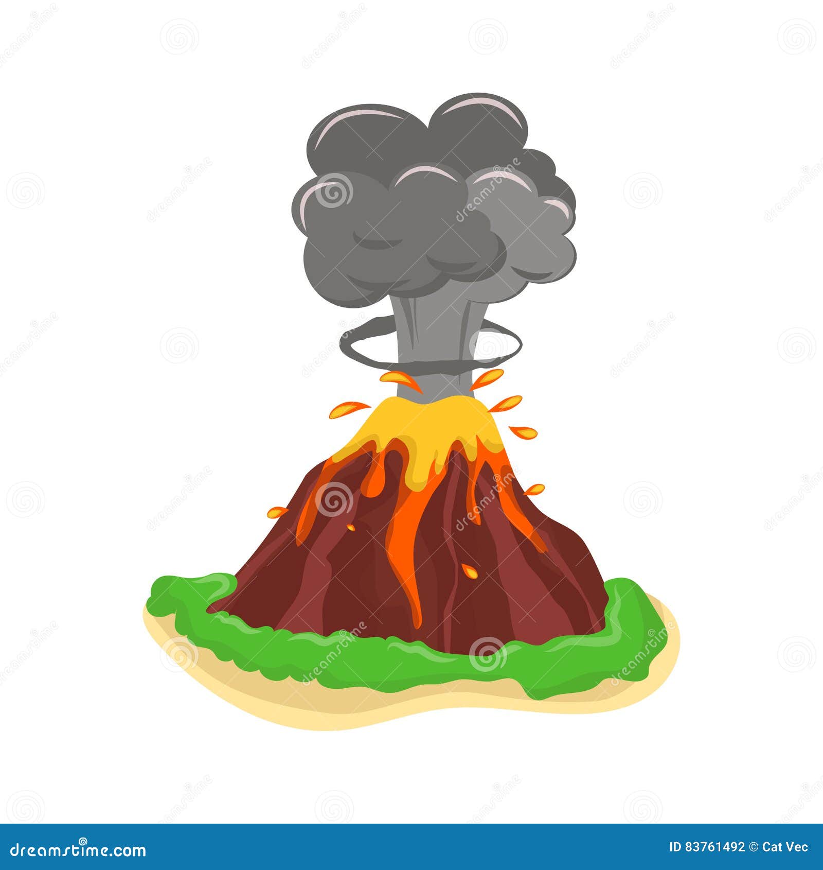 Ícone De Vulcão De Pedra Contorno Vetor Erupção Vulcânica Lava Fogo Cor  Plana Royalty Free SVG, Cliparts, Vetores, e Ilustrações Stock. Image  211554964