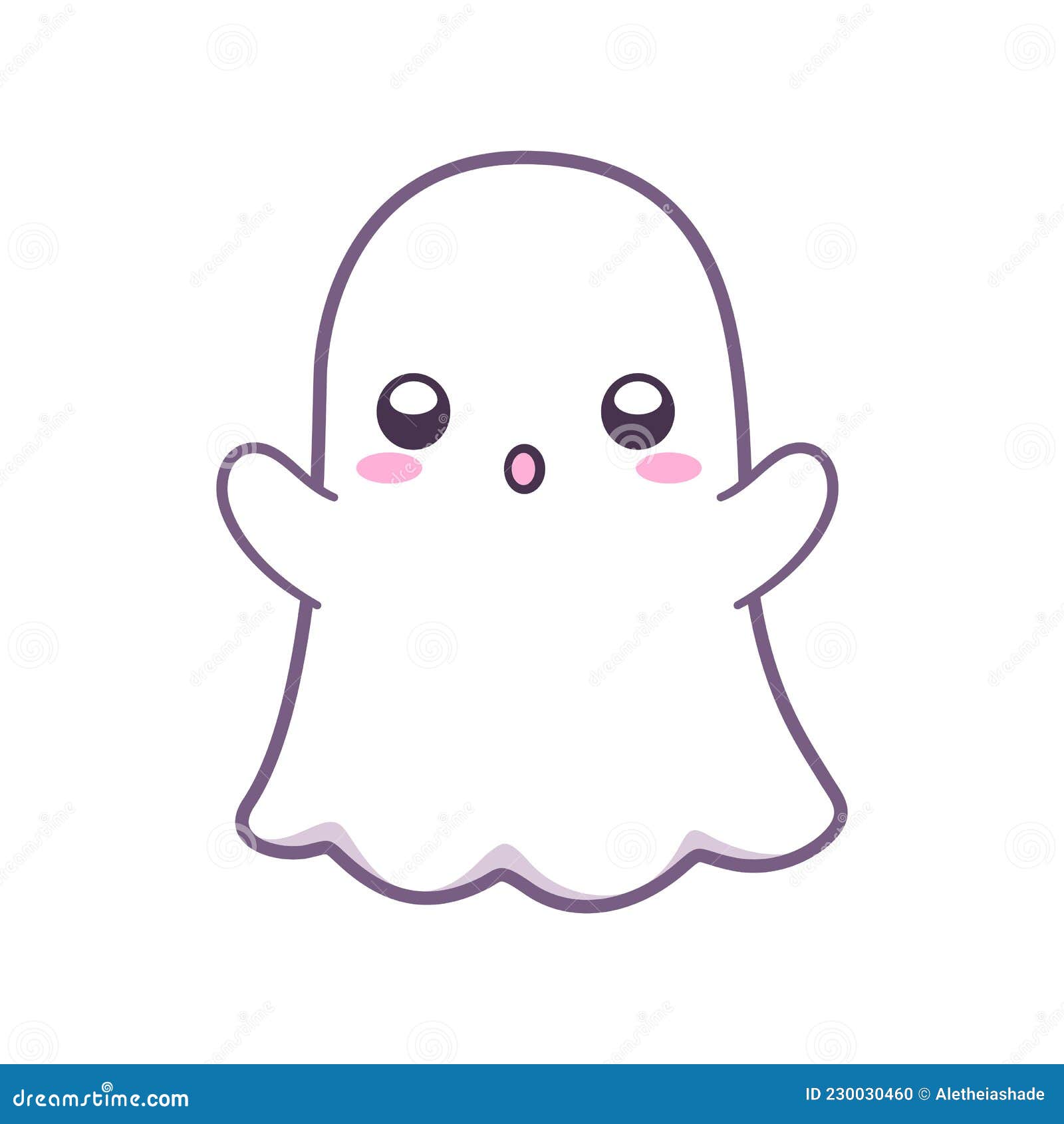 Bonito Desenho Animado Colorido Halloween Doce Boo Fantasma PNG