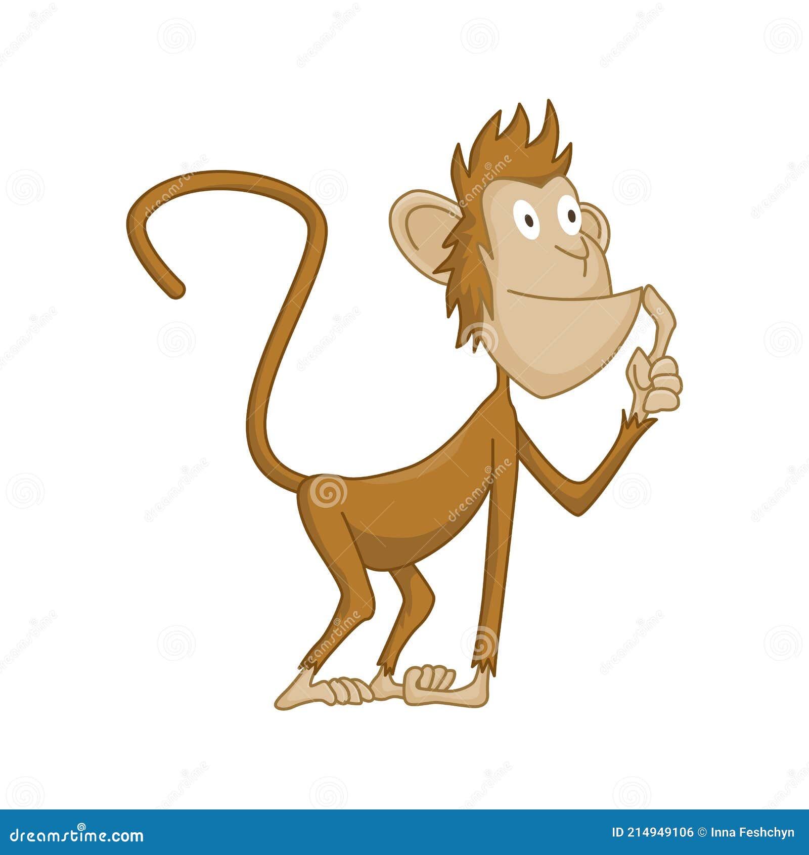 Vetores de Fofo Macaco Engraçado Ilustração De Desenho Animado Colorido  Vetor Pequeno Chimpanzé Personagem Da Vida Selvagem Grande Macaco Senta E  Pensa e mais imagens de Alegria - iStock
