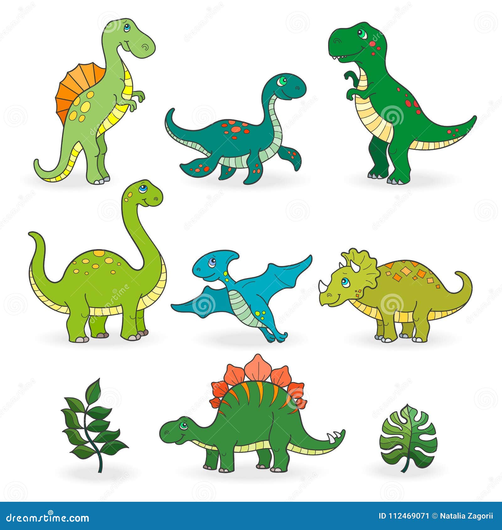 ilustração plana de dinossauros dos desenhos animados. desenho de amigos de  dinossauros felizes 7042936 Vetor no Vecteezy