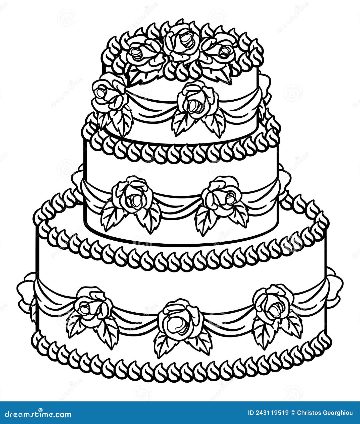 Página 6, Vetores e ilustrações de Bolo casamento flores para download  gratuito