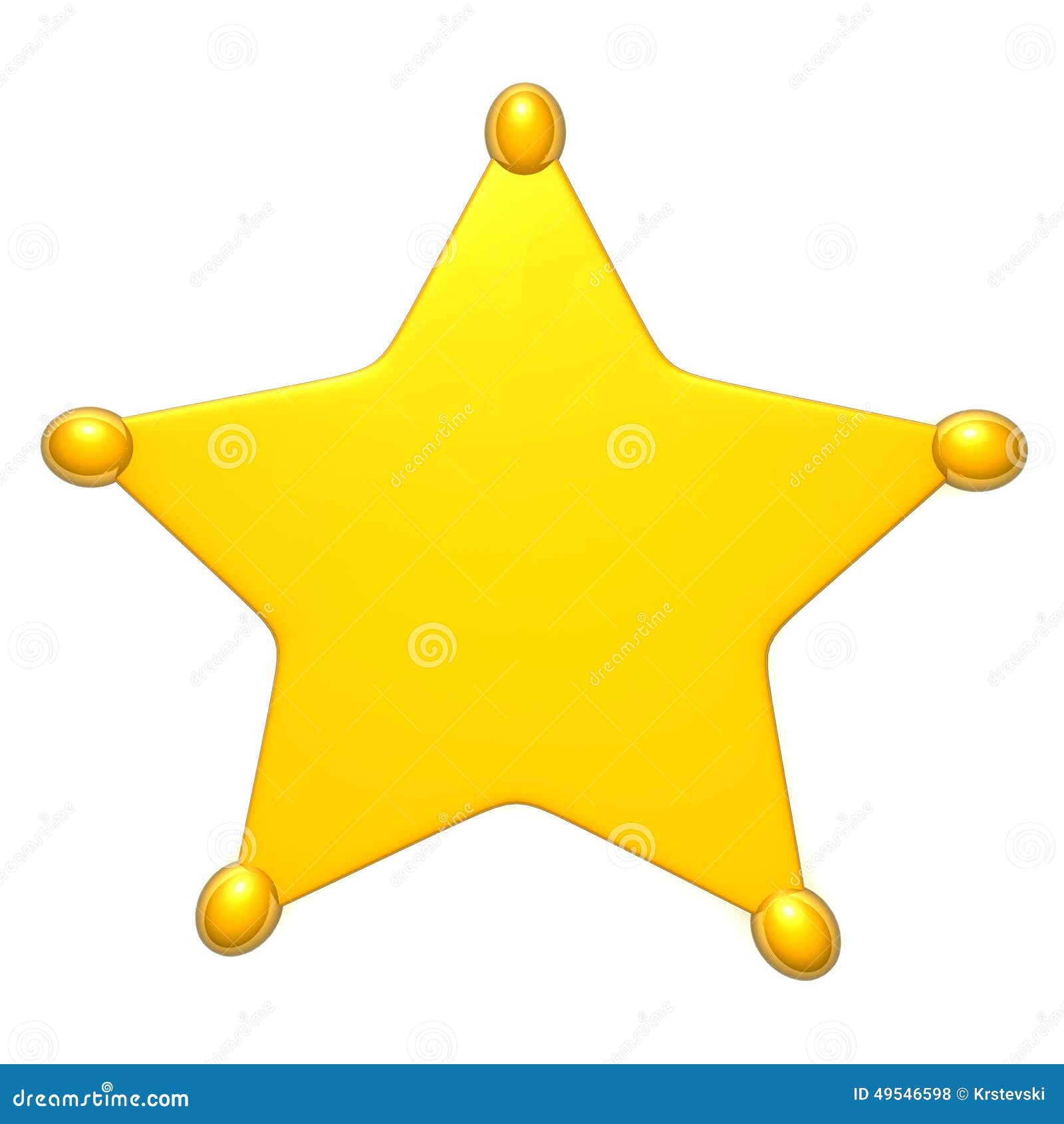 Ilustracao Da Estrela 3d Do Xerife Ilustracao Stock Ilustracao De Estrela Ilustracao 49546598