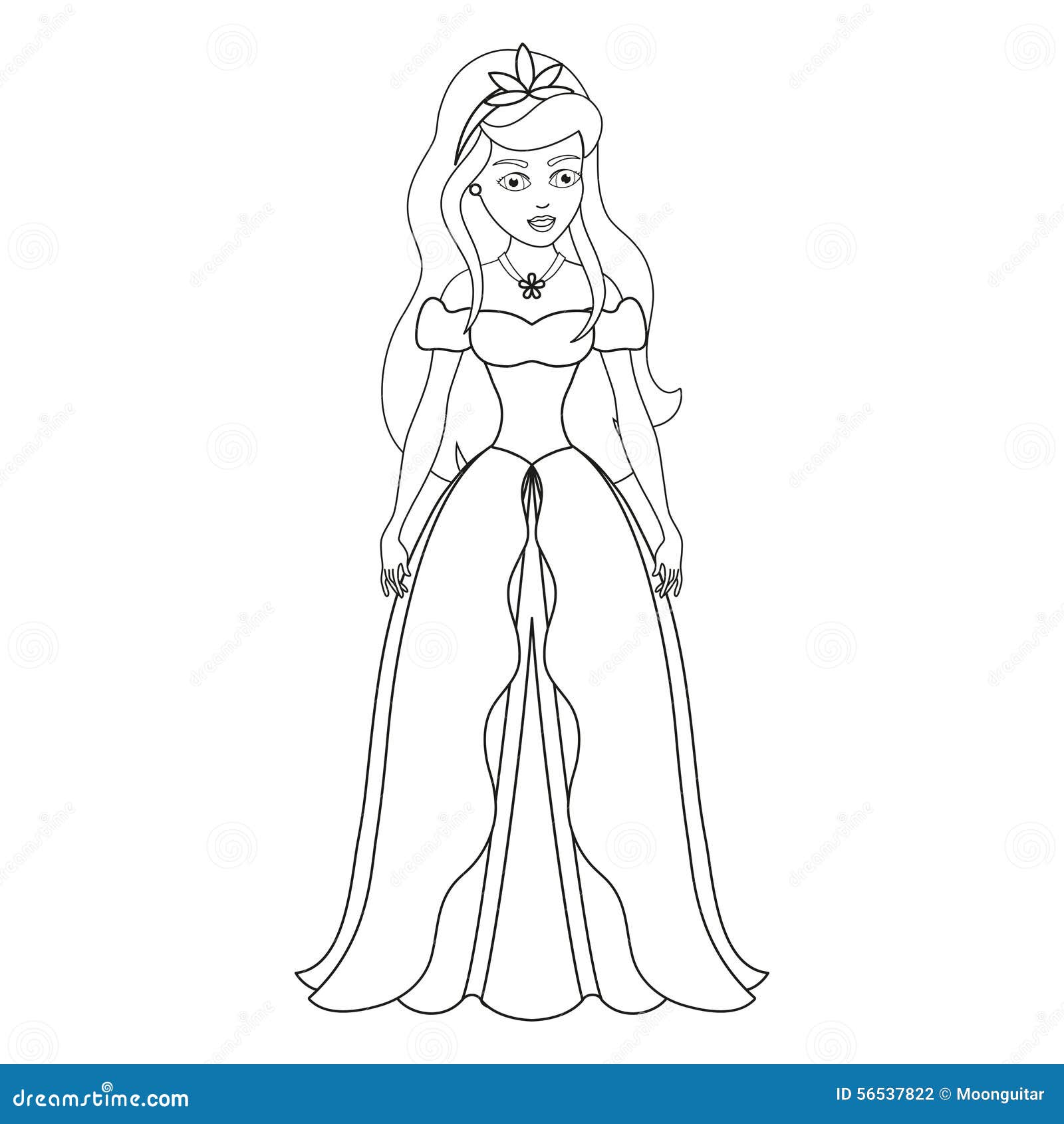 Arte Desenhada De Princesa Bonita. Arte Colorida Para Colorir Cartões De  Jogos De Moda De Livros Capa De Notebook Ilustração do Vetor - Ilustração  de consideravelmente, elemento: 275334774