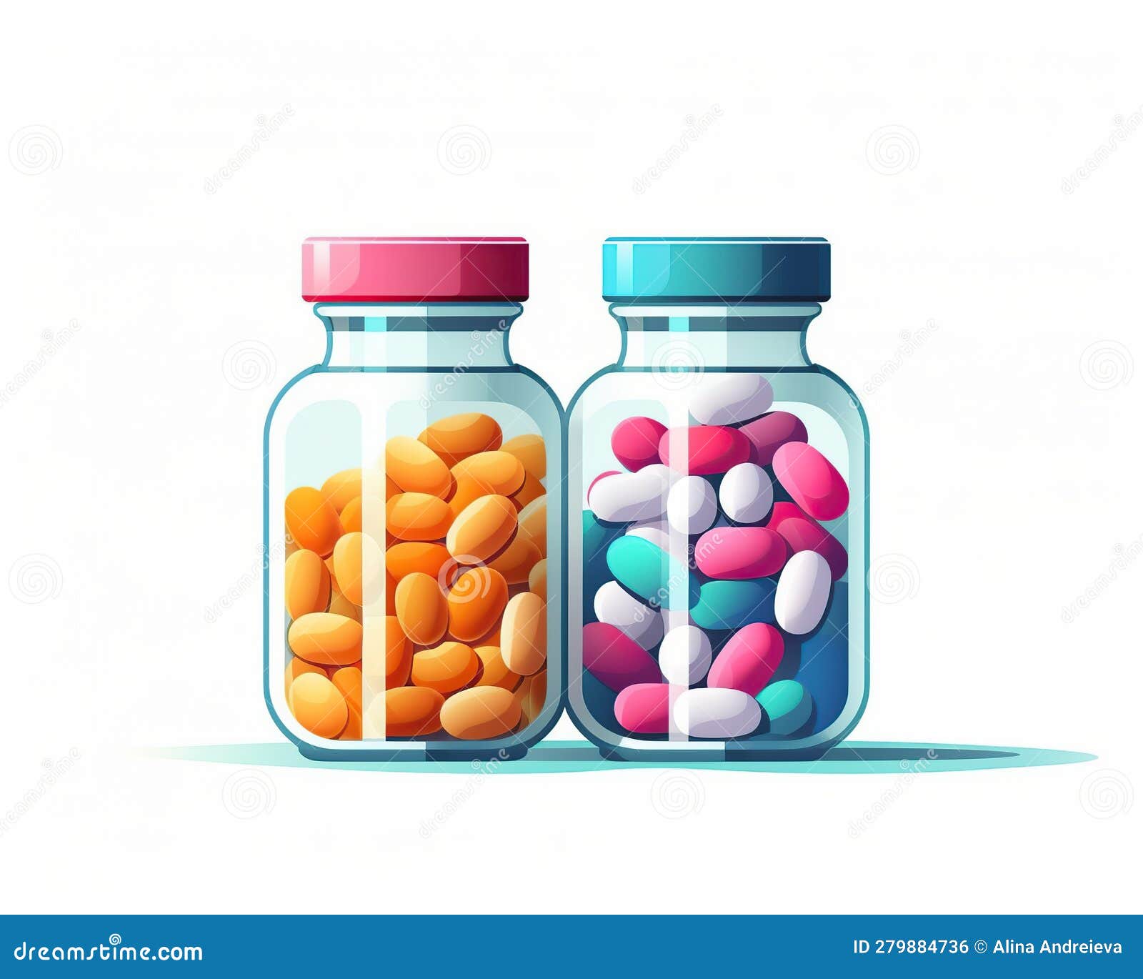 Garrafa de medicamentos de comprimidos desenhos animados imagem