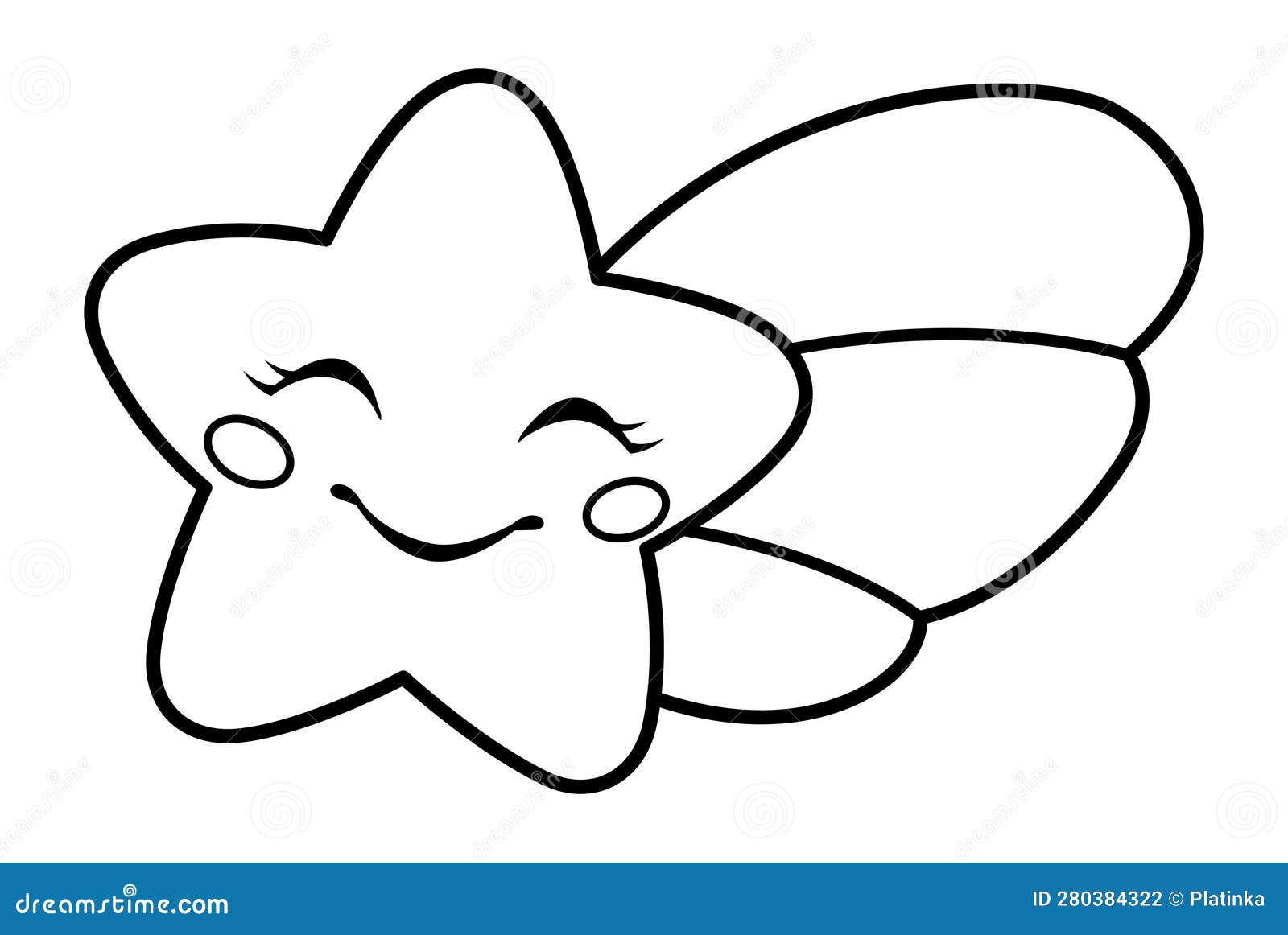 Ilustração De Desenho Animado Vetorial De Página Colorida Da Estrela Do  Arco-íris Kawaii Ilustração do Vetor - Ilustração de branco, fofofo:  280384322