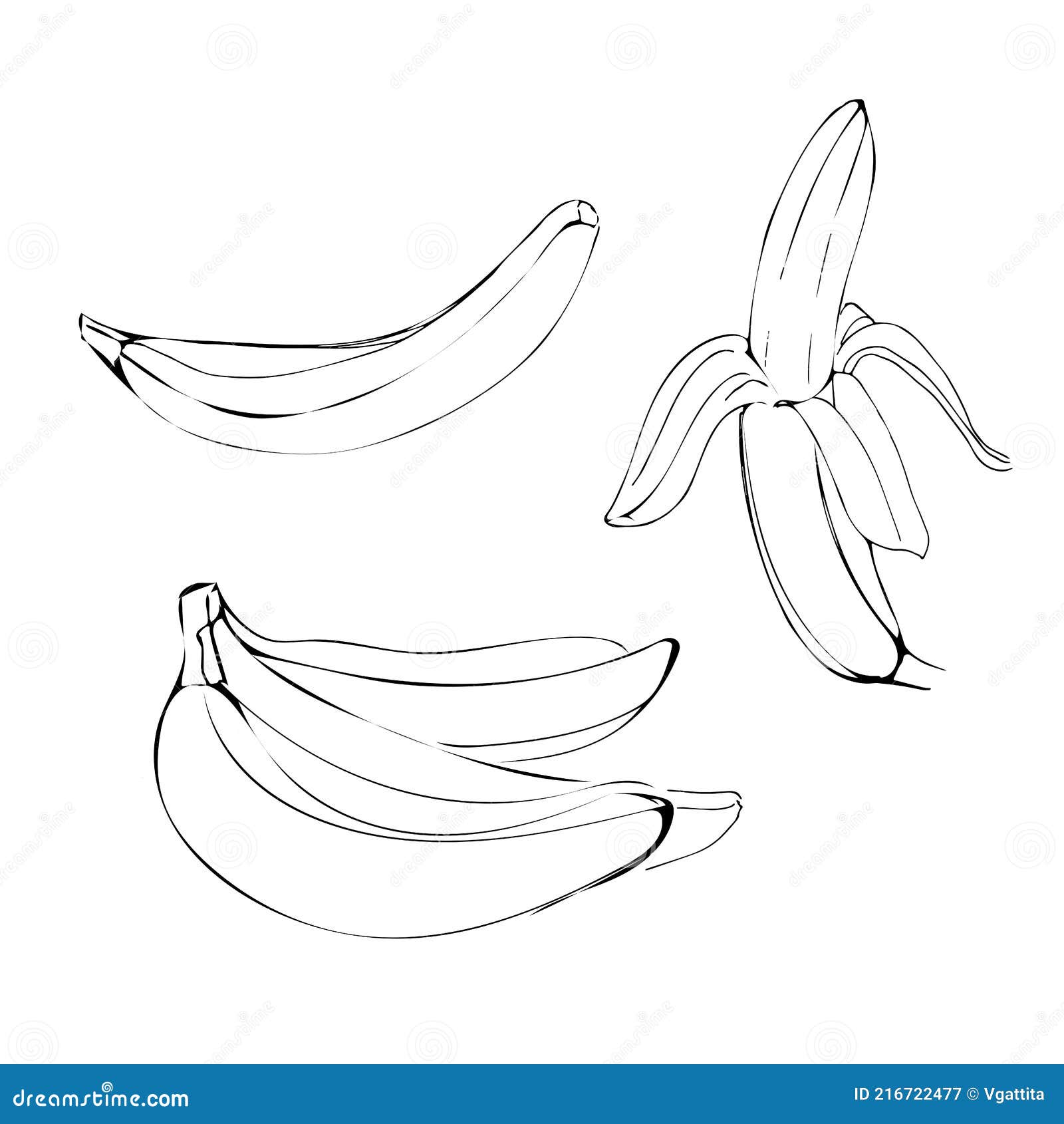 Linha Preto Da Banana a Colorir Desde O Início E Fresco Ilustração Stock -  Ilustração de fresco, fundo: 149376569