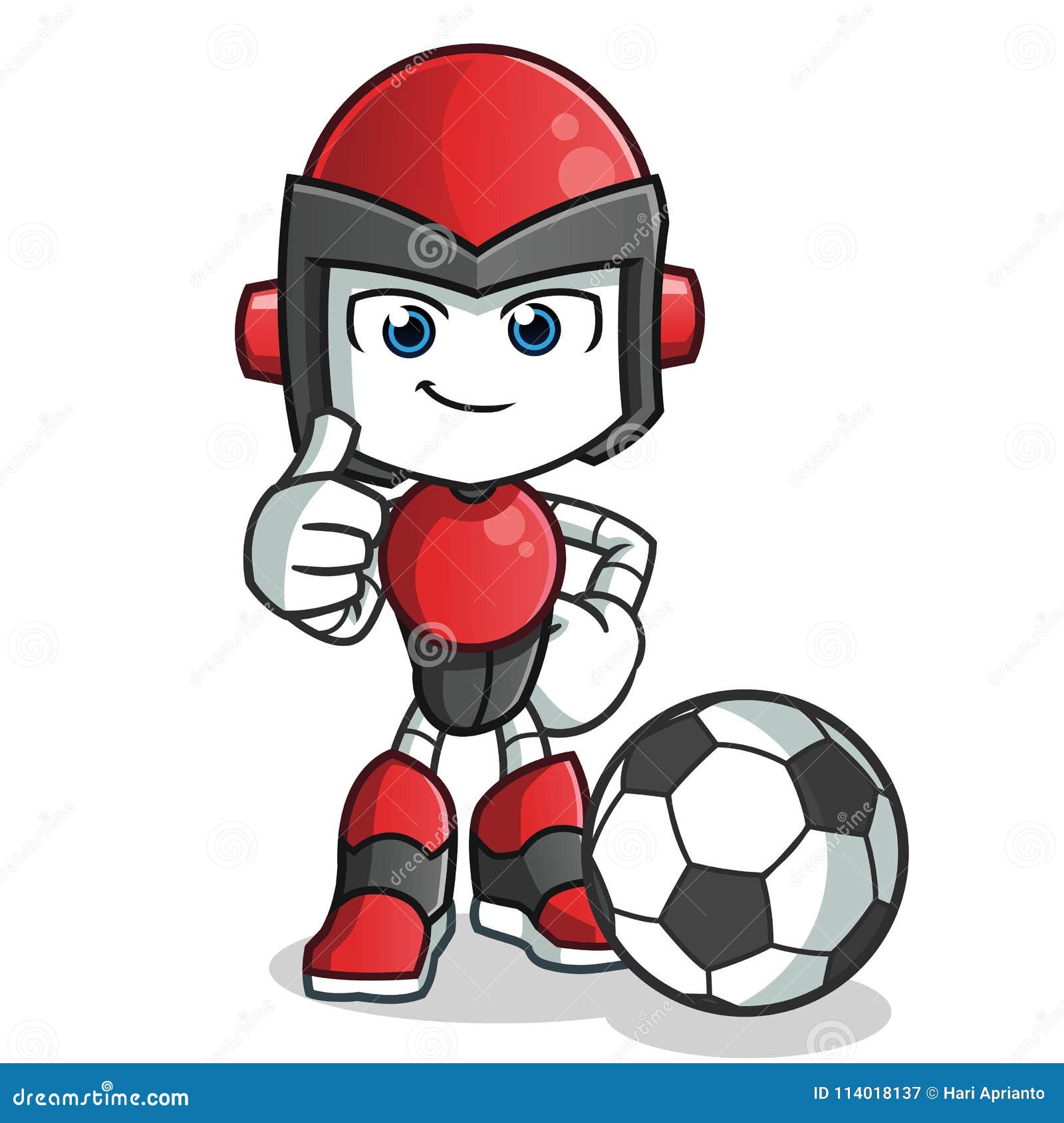 Desenhos Animados Do Futebol Do Jogo Ilustração Stock - Ilustração