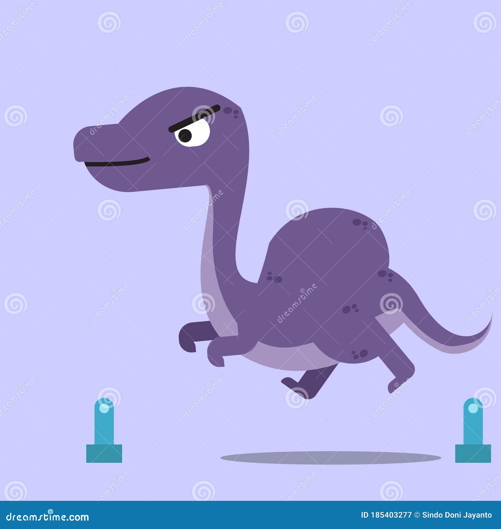 A Ilustração Do Dinossauro Roxo Correndo No Jogo Offline Do Pol, Como O  Google Crome Ilustração Stock - Ilustração de waterfowl, cromo: 185403277