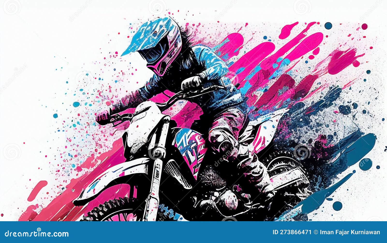 Motocross Racer Na Pista De Poeira. Estilo Dos Desenhos Animados.  Ilustração Vetorial Conceitual Sobre Motocross Sport.Motocross Racer Na  Pista De Poeira. Estilo Dos Desenhos Animados Royalty Free SVG, Cliparts,  Vetores, e Ilustrações